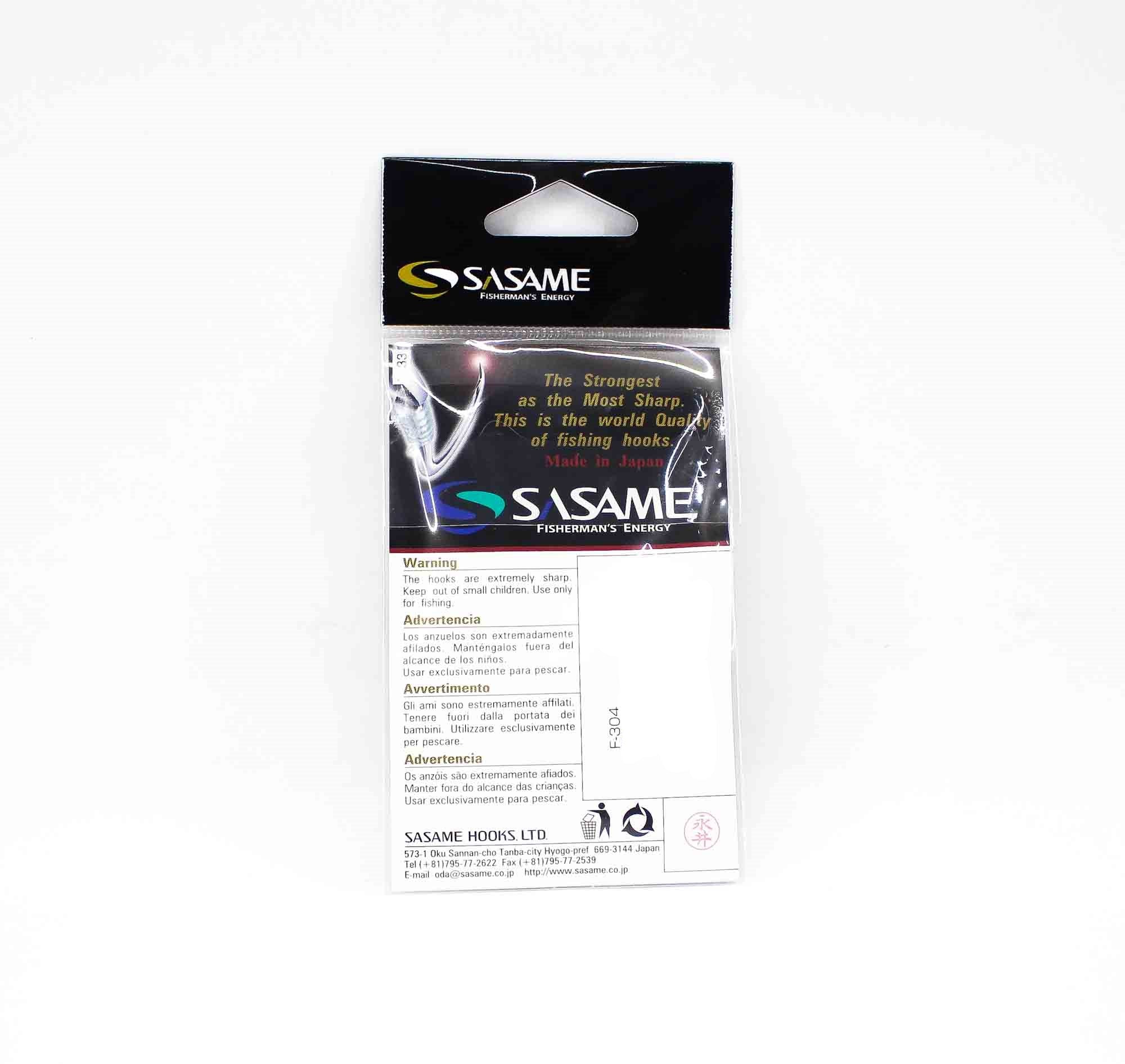 Sasame F-304 Octopus Beak Hook Black Size 8/0 (4637)