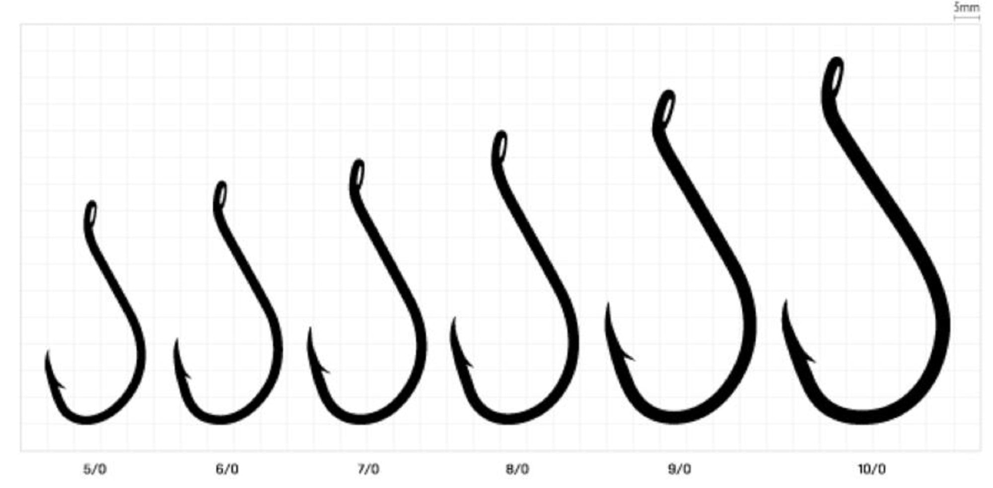 Sasame F-304 Octopus Beak Hook Black Size 8/0 (4637)