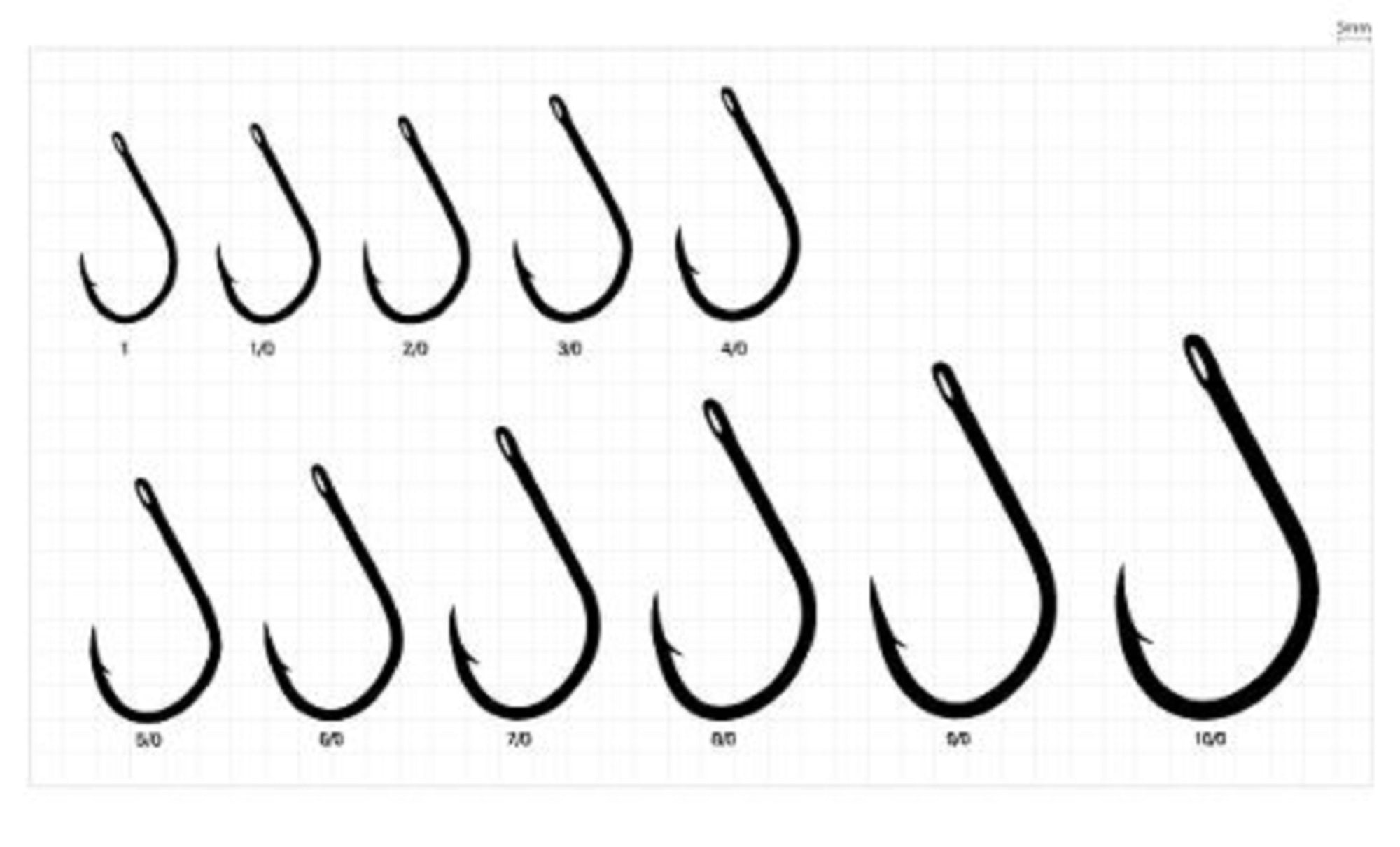 Sasame F-388 Kamikaze Straight Shank Offset Hook Size 1/0 (4873)