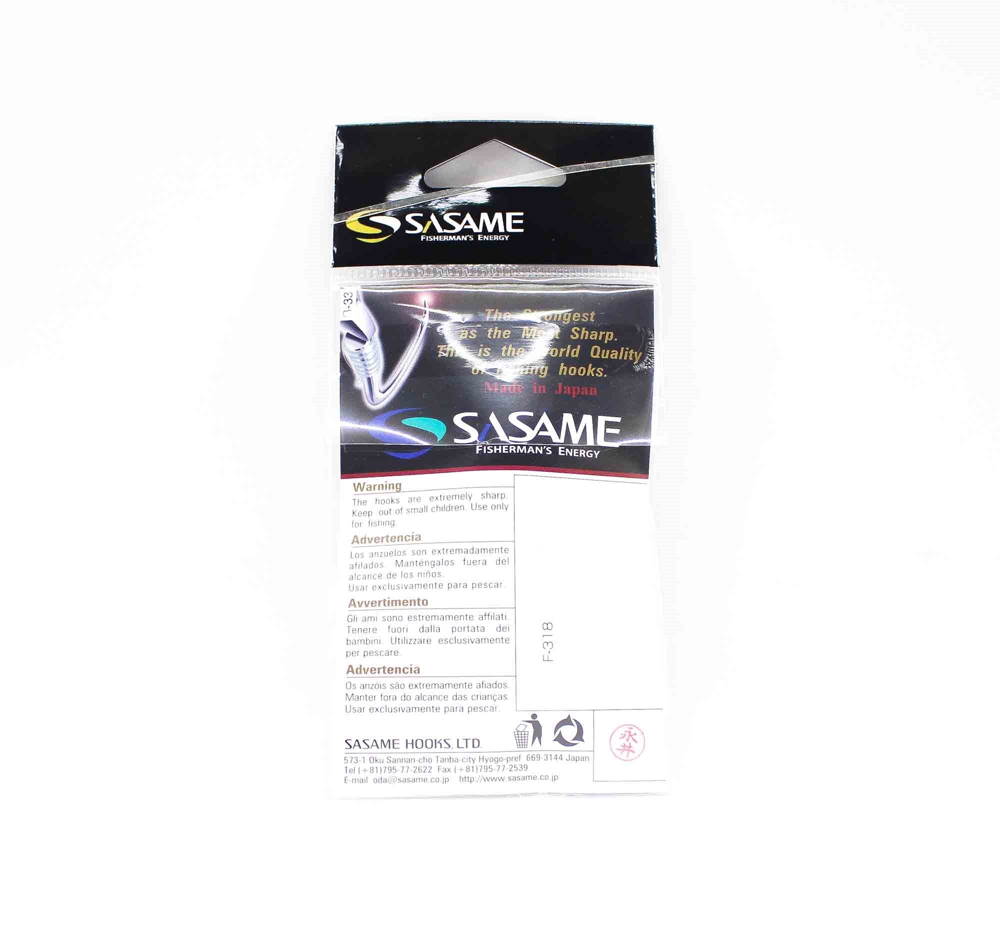 Sasame F-318 Light Beak Hook Black Size 6/0 (5863)