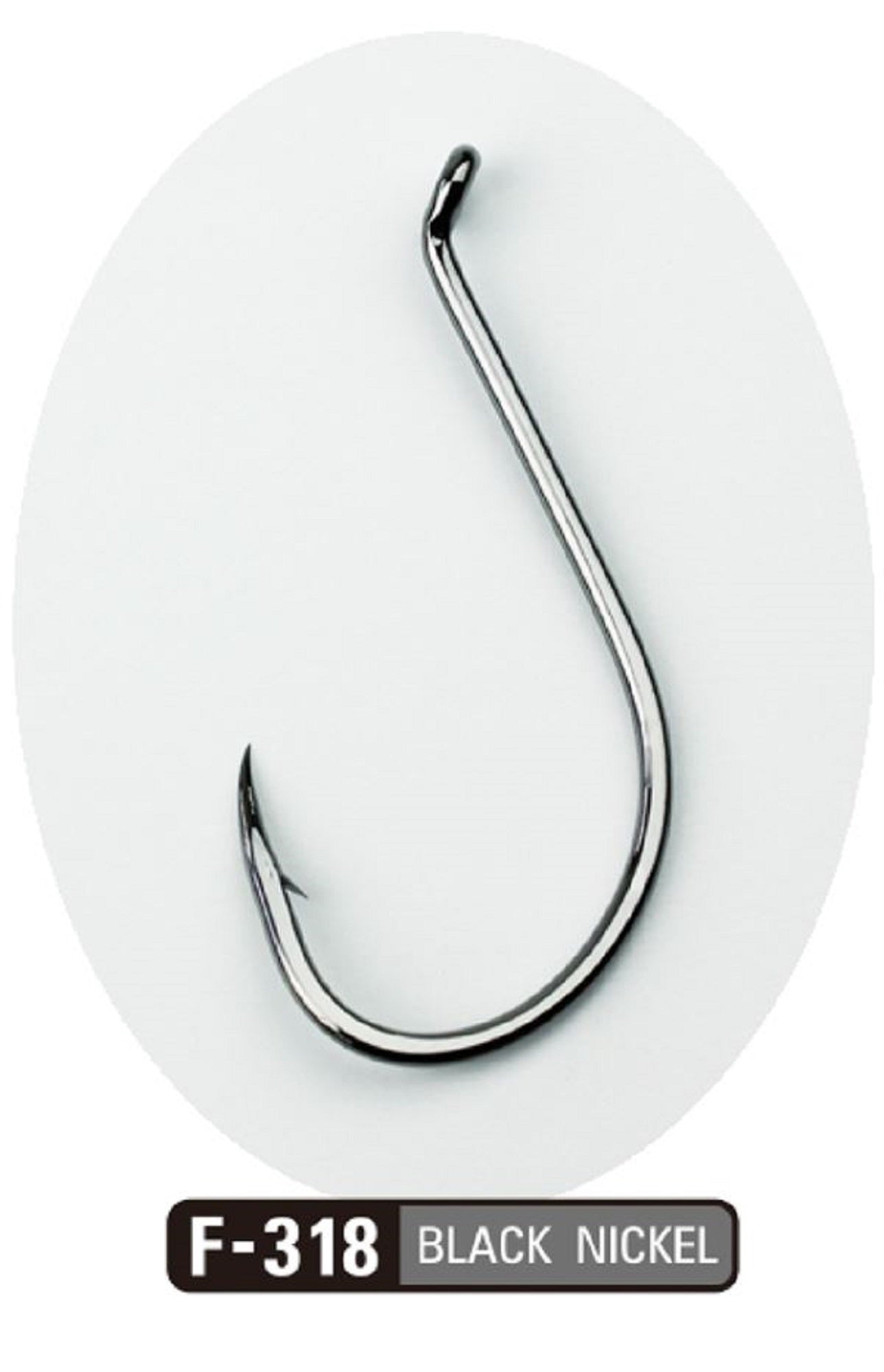 Sasame F-318 Light Beak Hook Black Size 6/0 (5863)