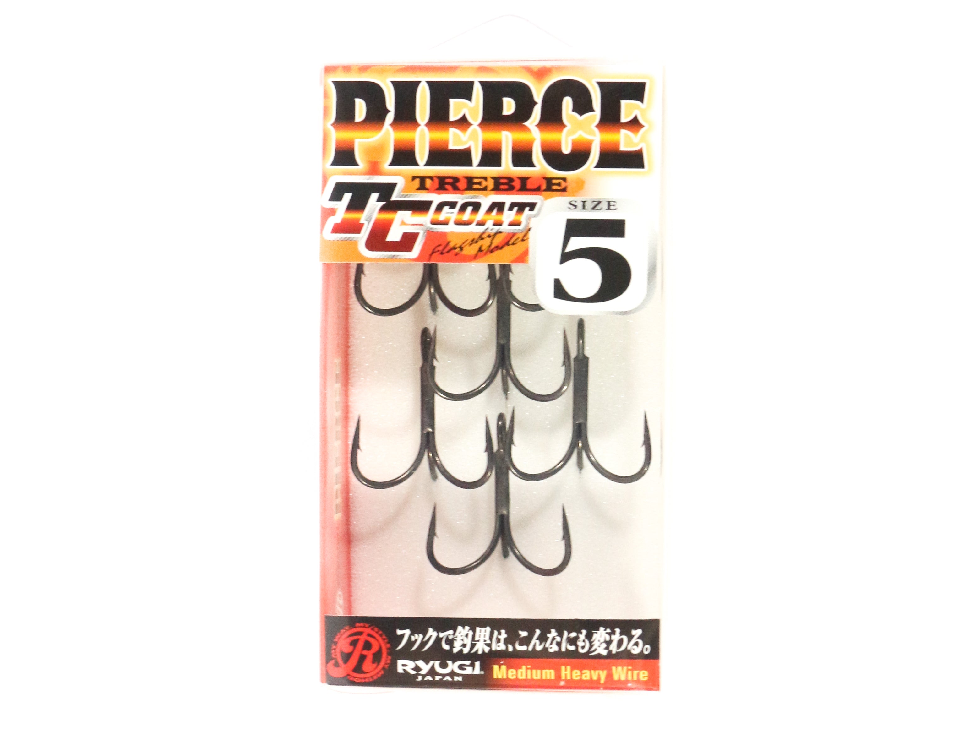 Ryugi HPT044 Pierce Medium Heavy Treble Hooks Size 5 (1673)