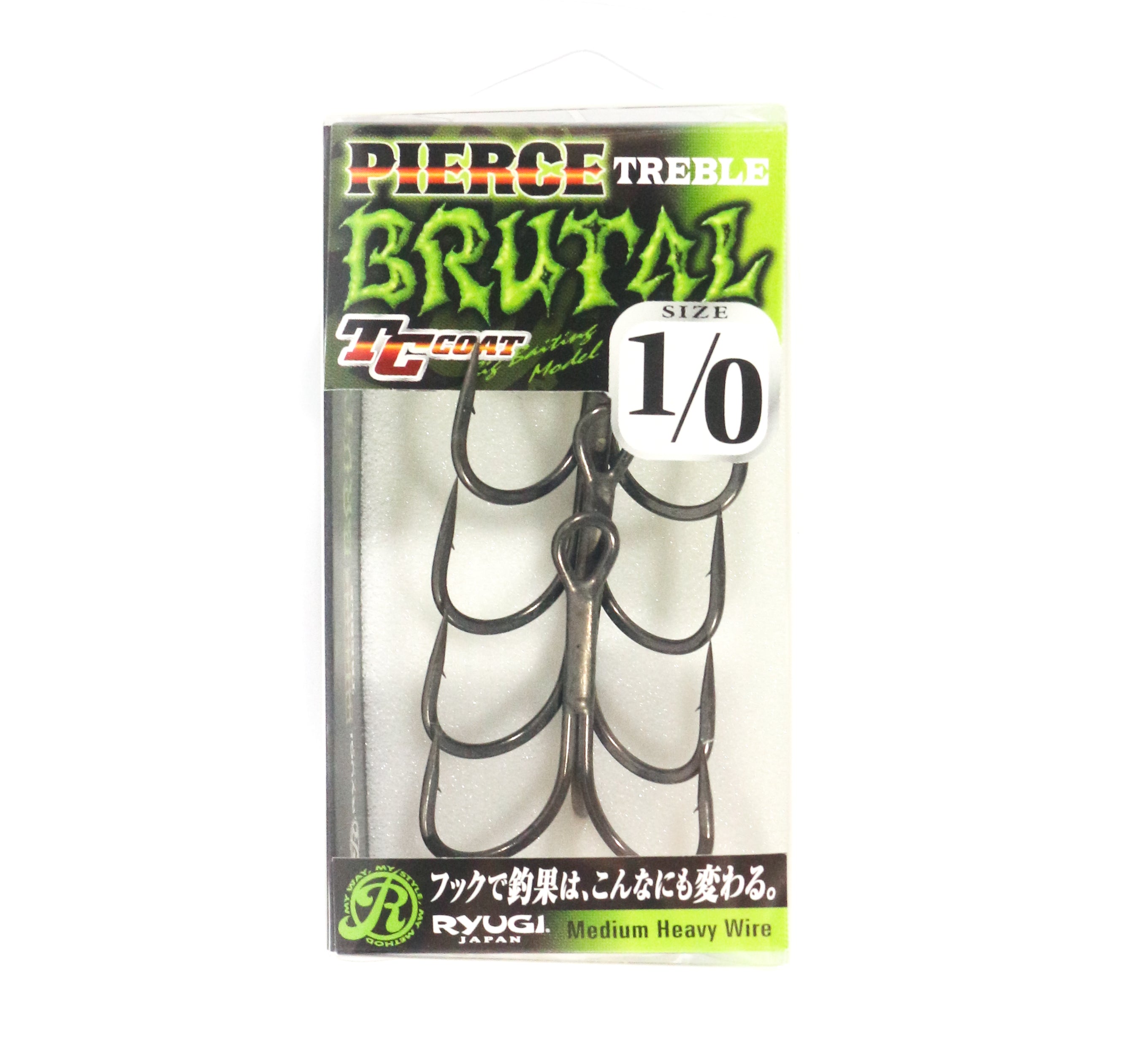 Ryugi HPB074 Pierce Brutal Treble Hooks Size 1/0 (3189)