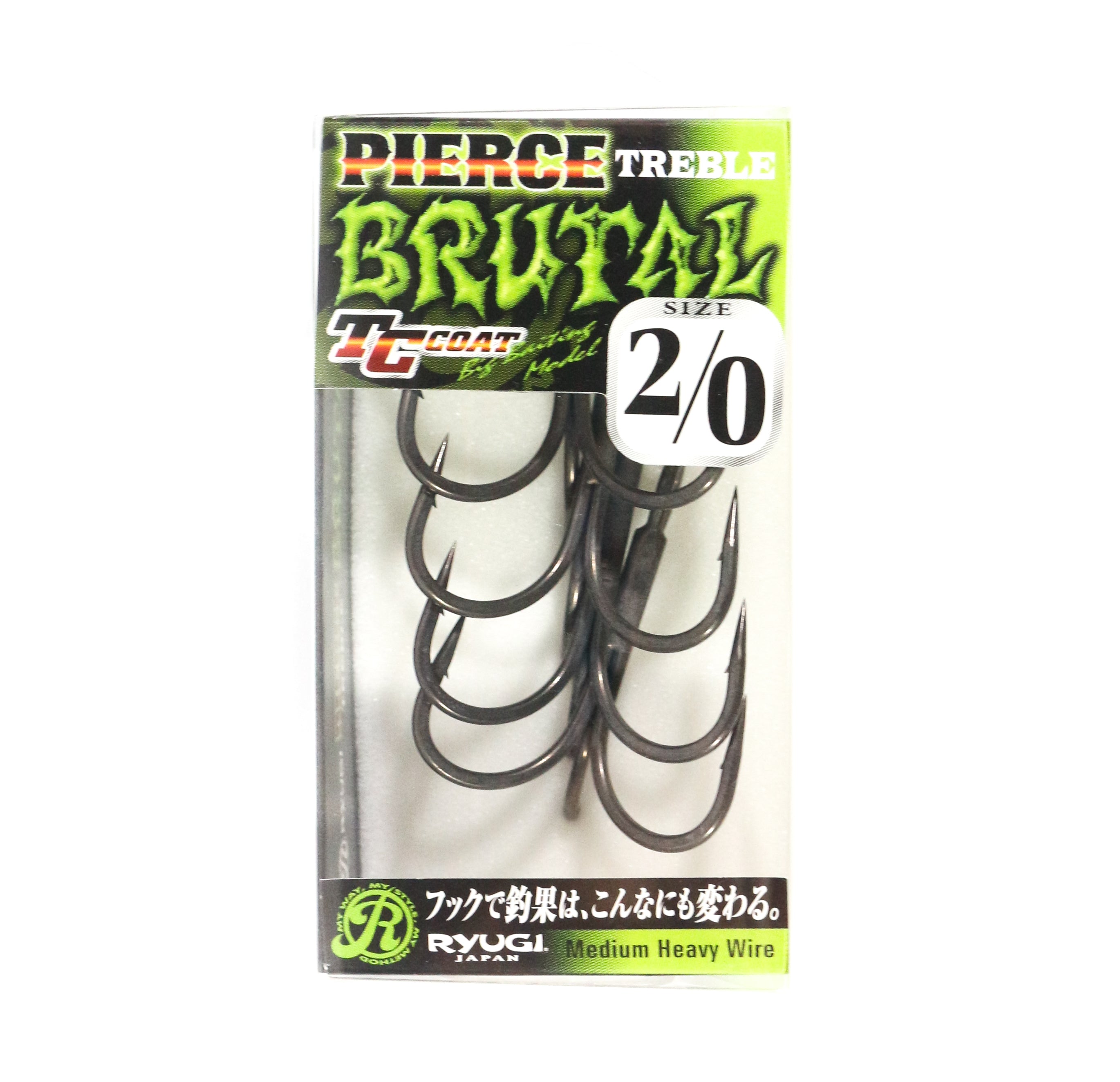 Ryugi HPB074 Pierce Brutal Treble Hooks Size 2/0 (3196)