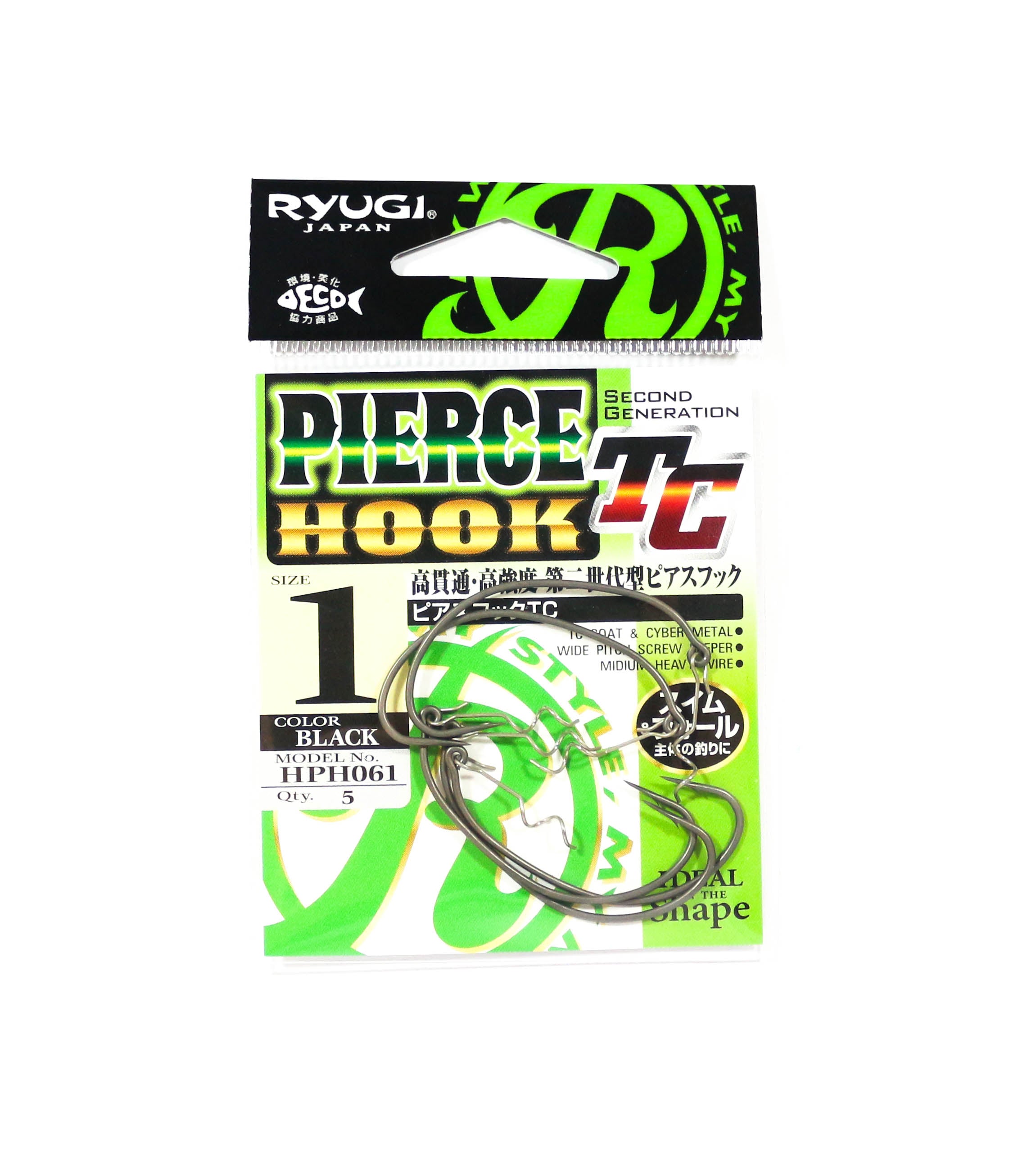 Ryugi HPH061 Pierce TC Hook Wide Gap Screw Keeper Size 1 (3325)
