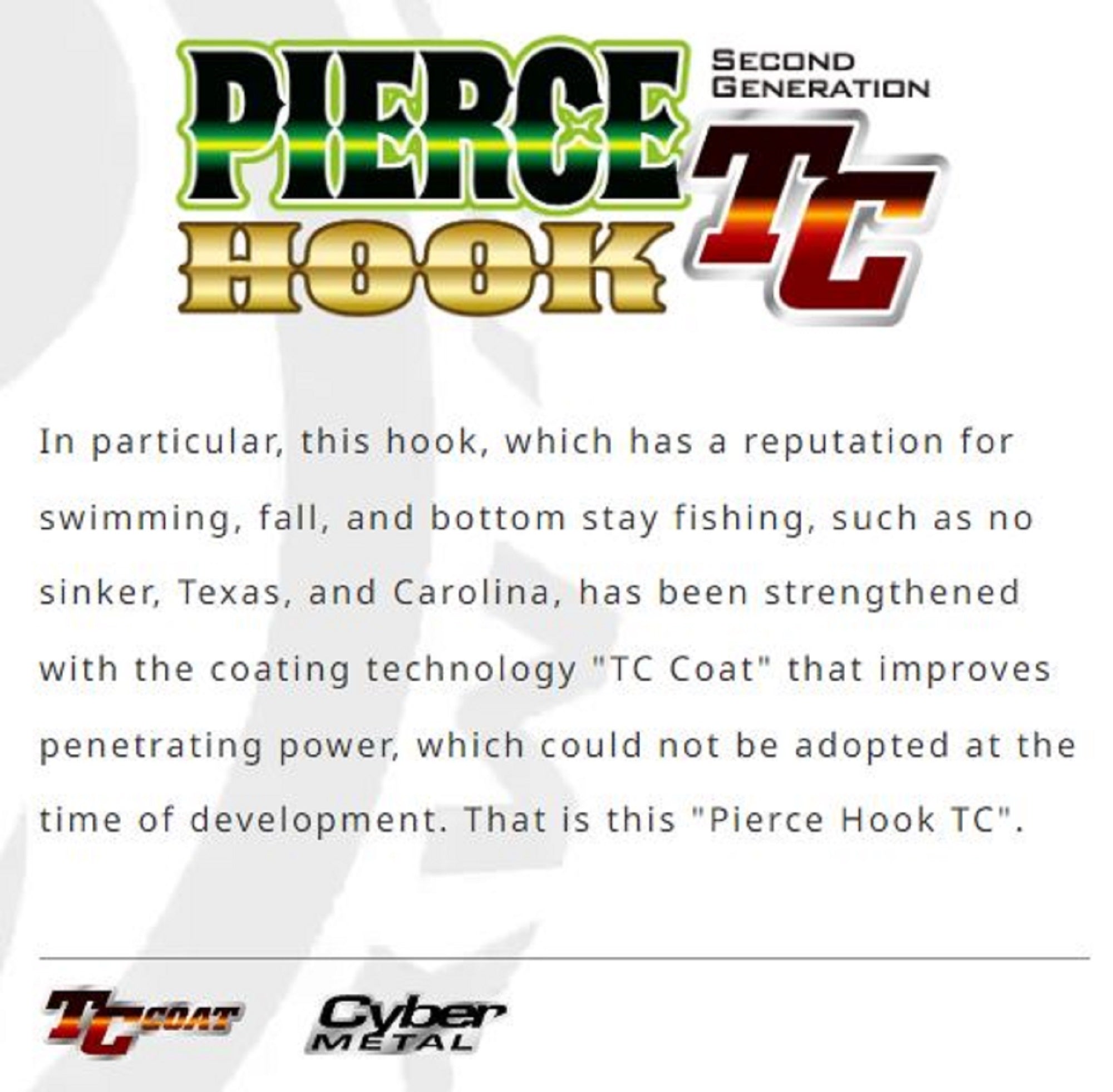 Ryugi HPH061 Pierce TC Hook Wide Gap Screw Keeper Size 2/0 (3349)