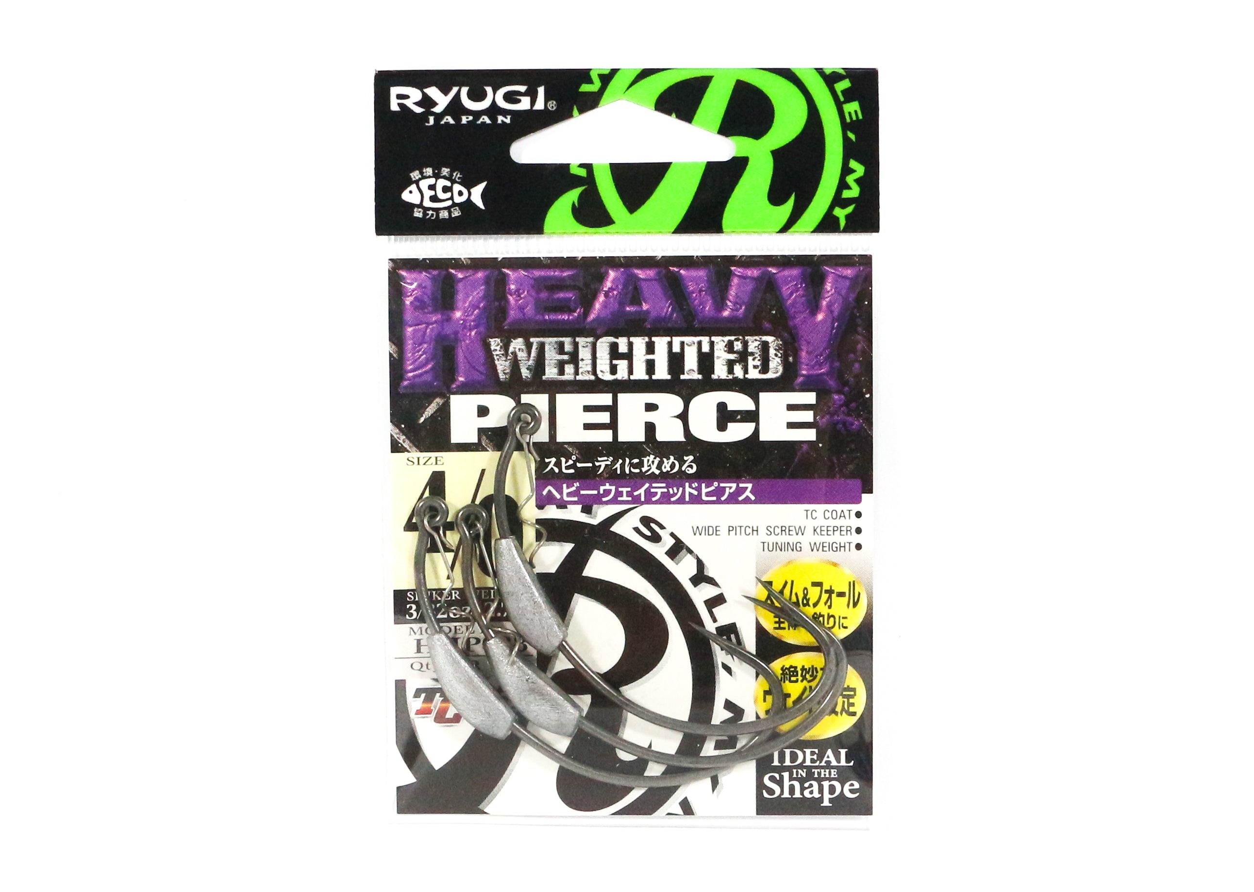 Ryugi HHP088 Heavy Weighted Pierce Hook Size 4/0 (4957)