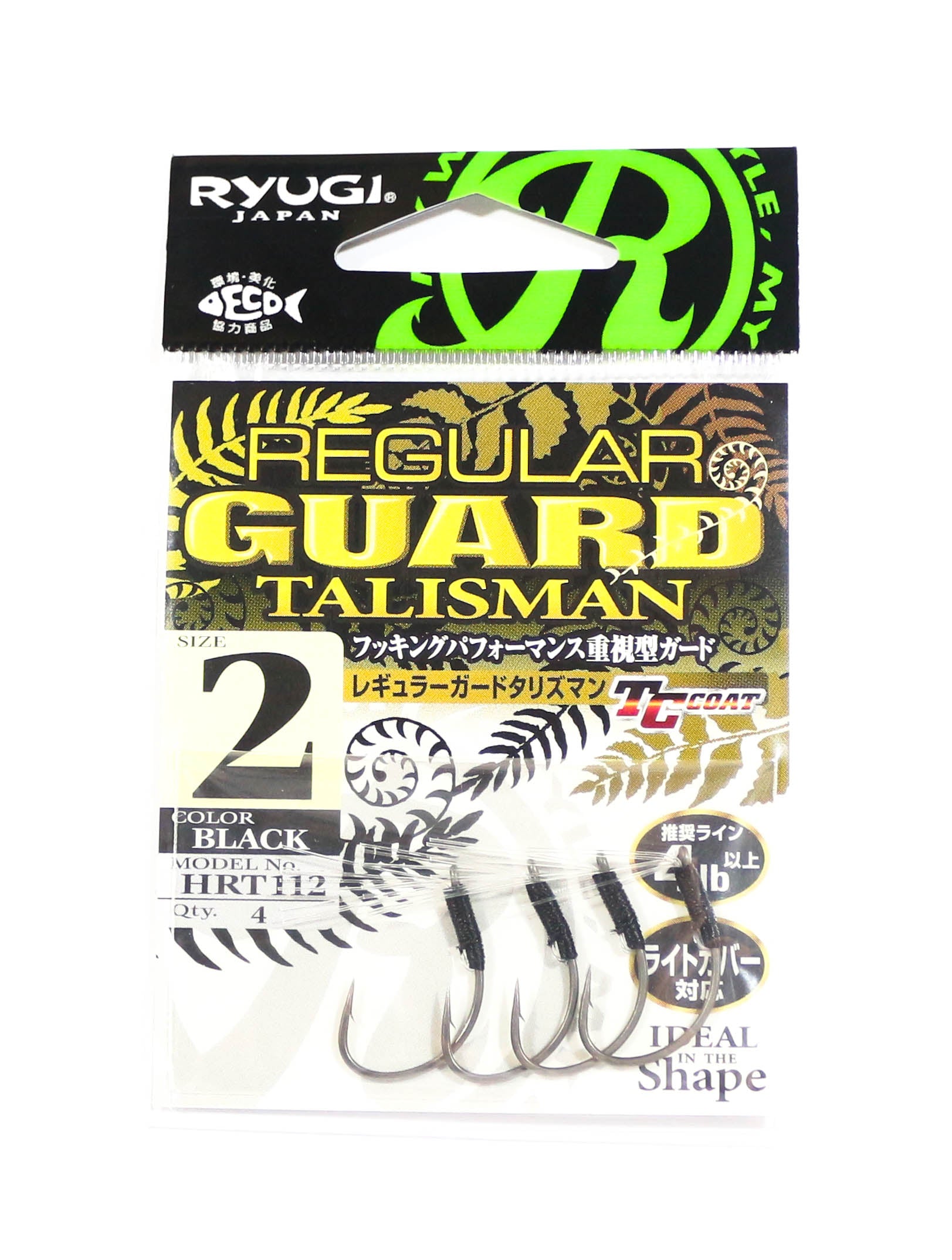 Ryugi HRT112 Regular Guard Talisman Hook Size 2 (6371)