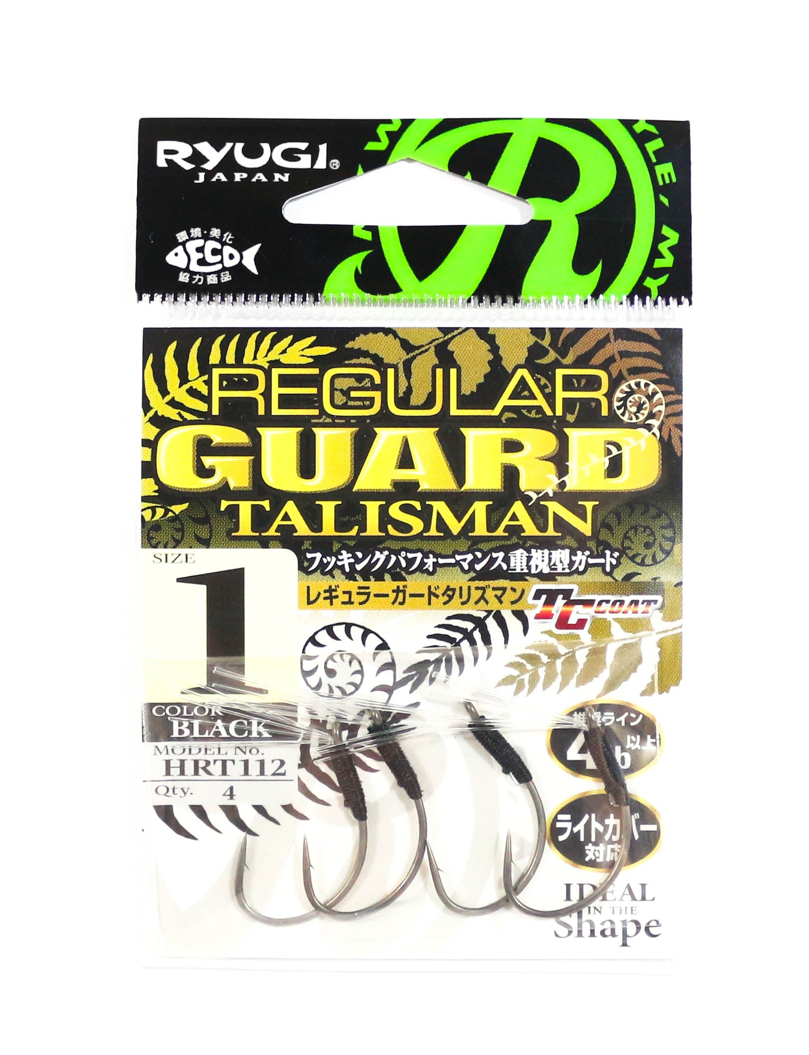Ryugi HRT112 Regular Guard Talisman Hook Size 1 (6388)