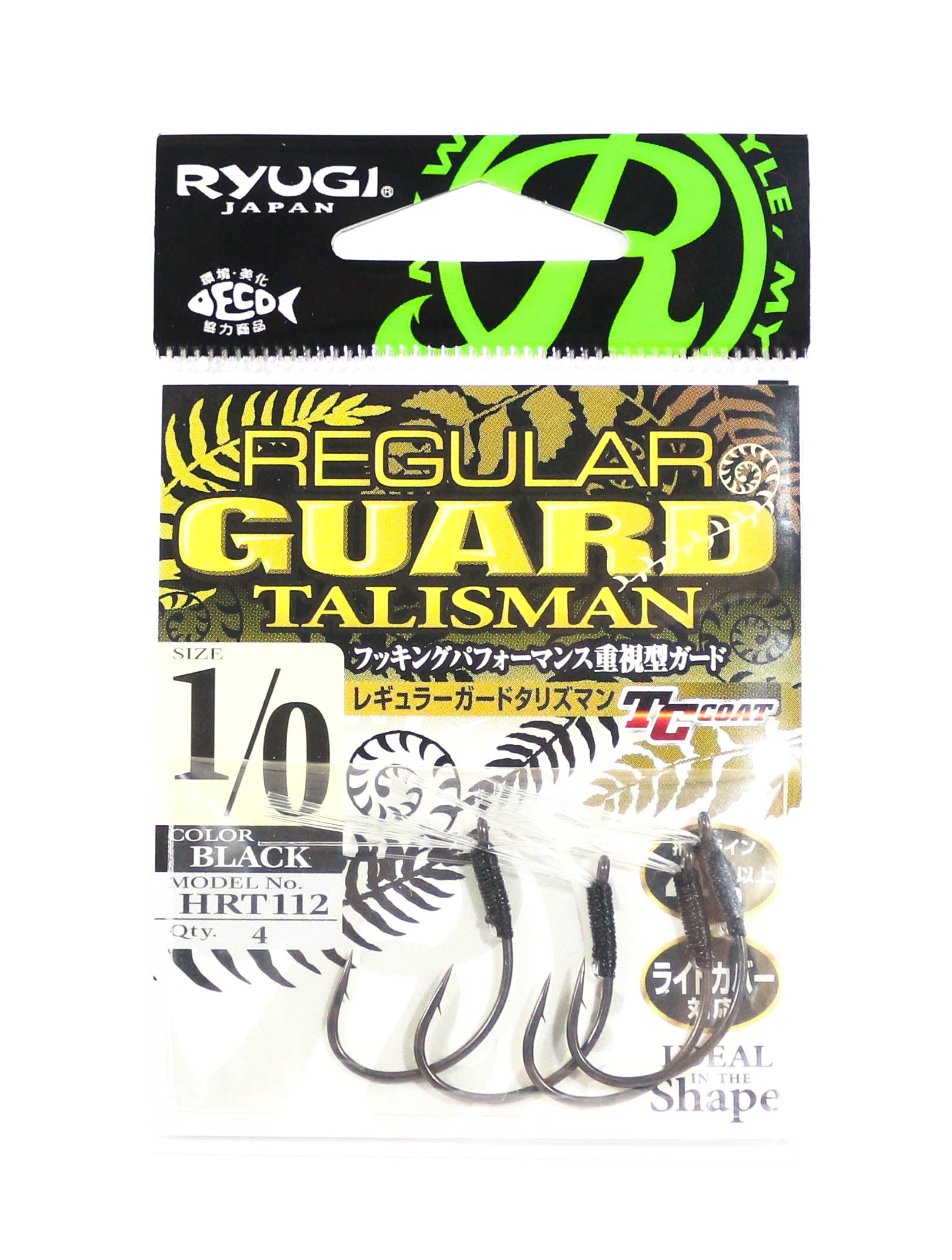 Ryugi HRT112 Regular Guard Talisman Hook Size 1/0 (6395)