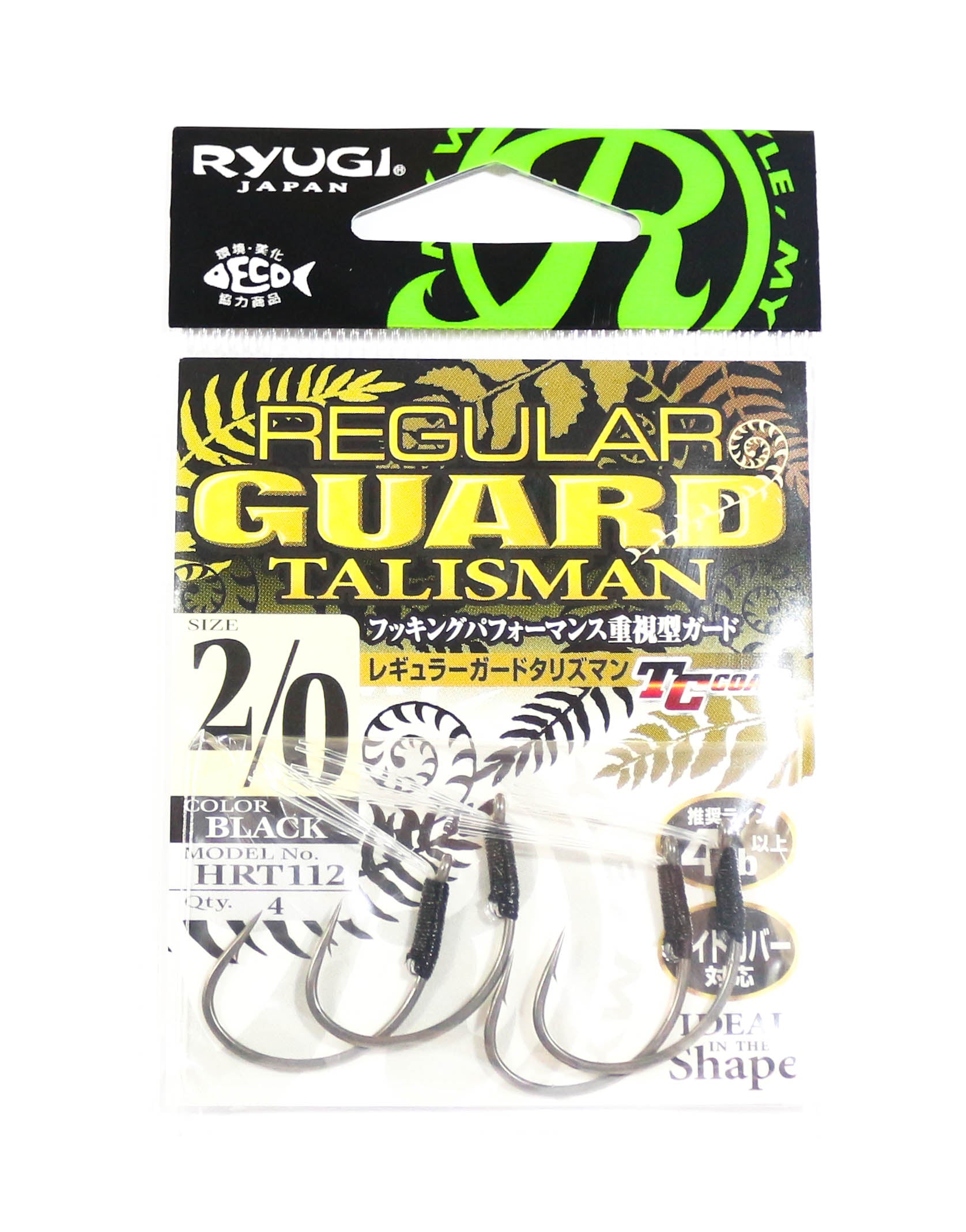 Ryugi HRT112 Regular Guard Talisman Hook Size 2/0 (6401)