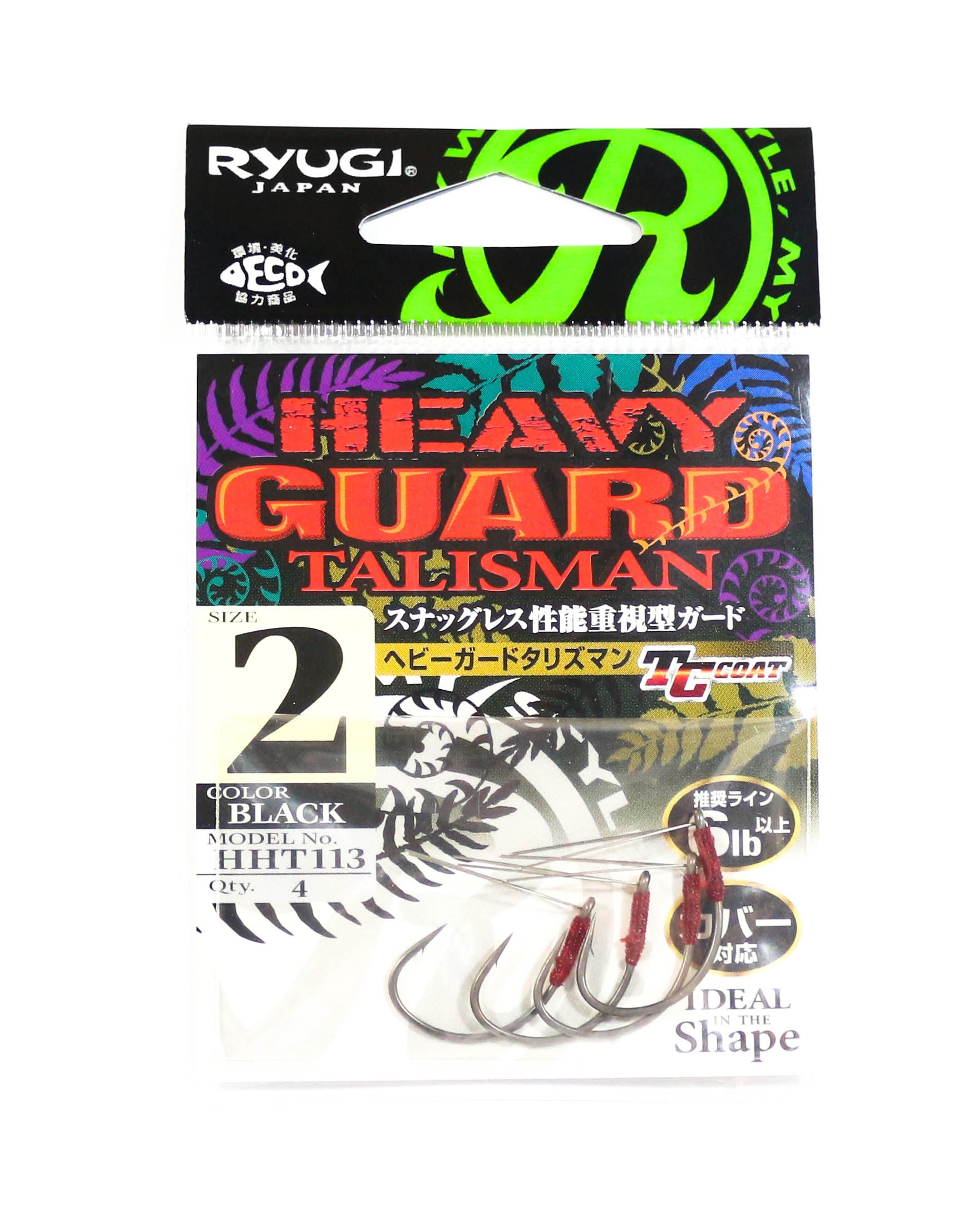 Ryugi HHT113 Heavy Guard Talisman Hook Size 2 (6432)