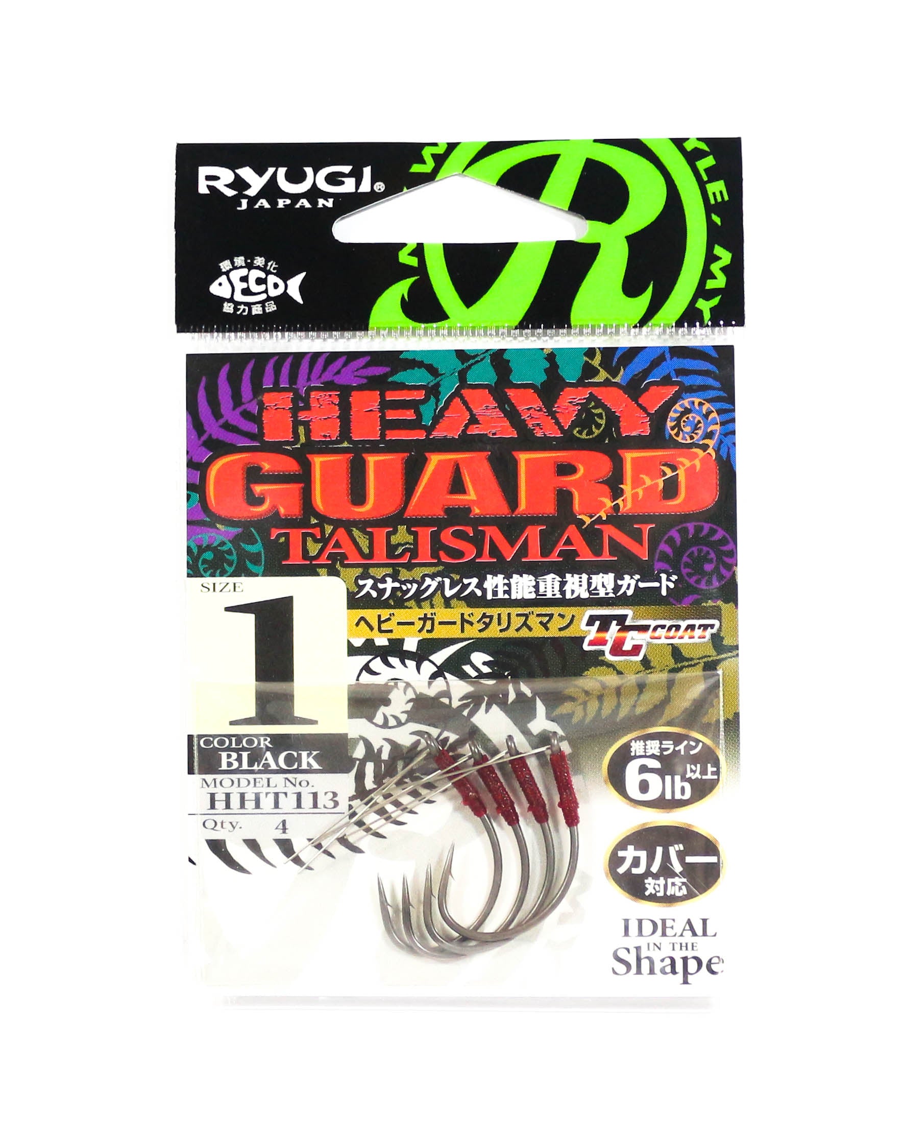 Ryugi HHT113 Heavy Guard Talisman Hook Size 1 (6449)