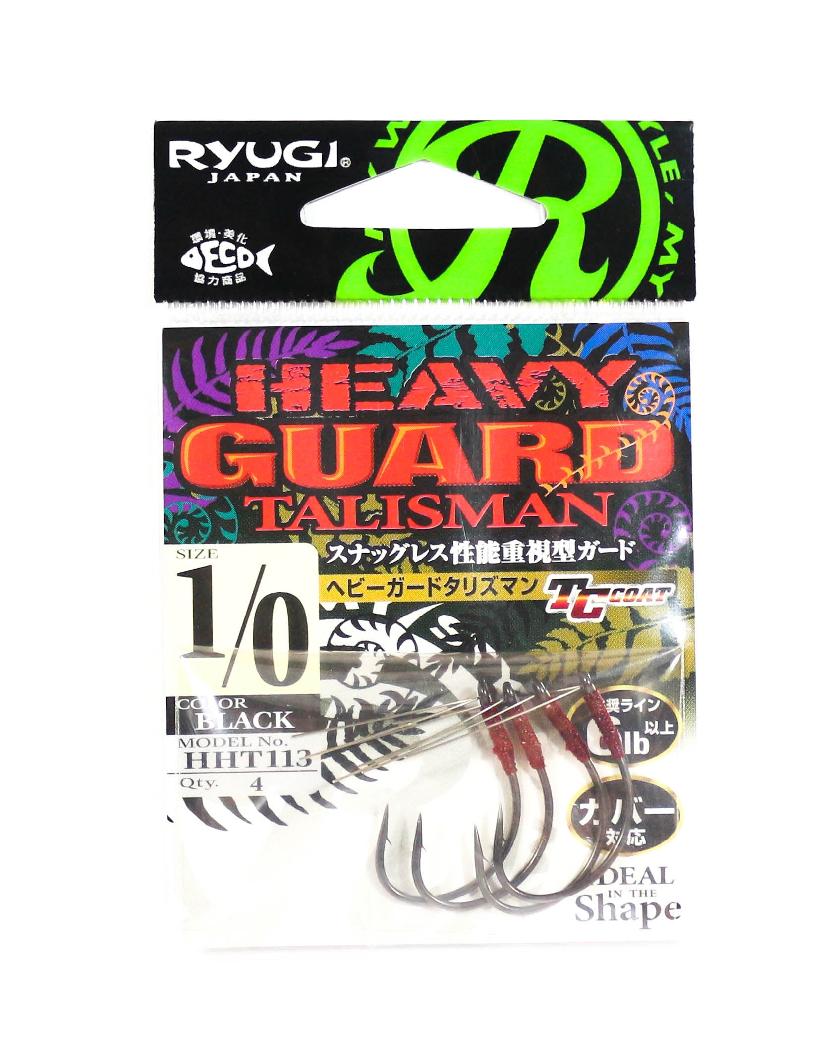 Ryugi HHT113 Heavy Guard Talisman Hook Size 1/0 (6456)