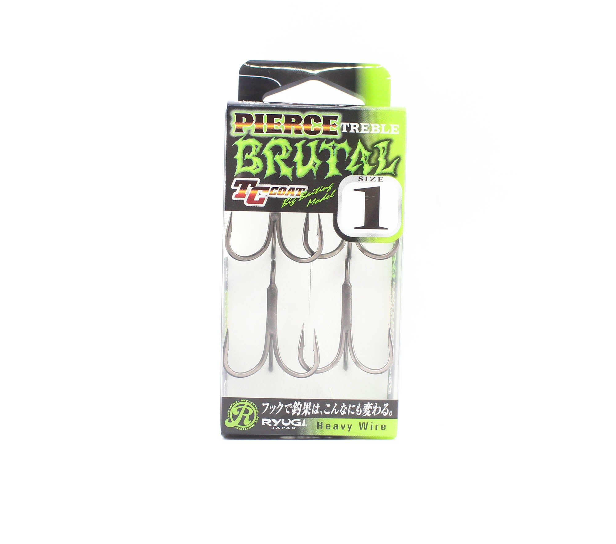 Ryugi HPB074 Pierce Brutal Treble Hooks Size 1 (8344)