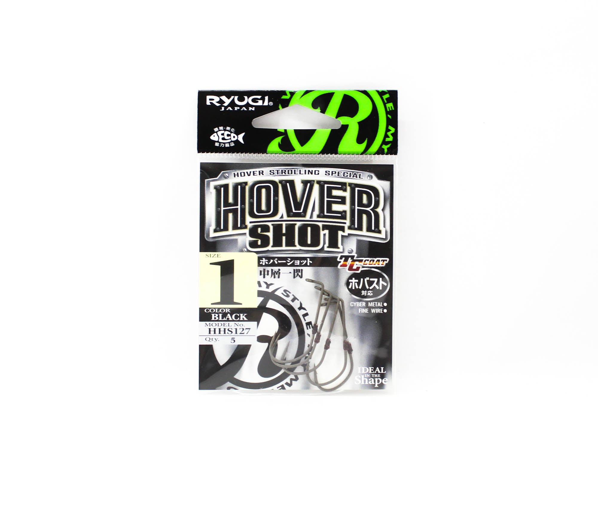 Ryugi HHS127 Hover Shot Hook Size 1 (9105)