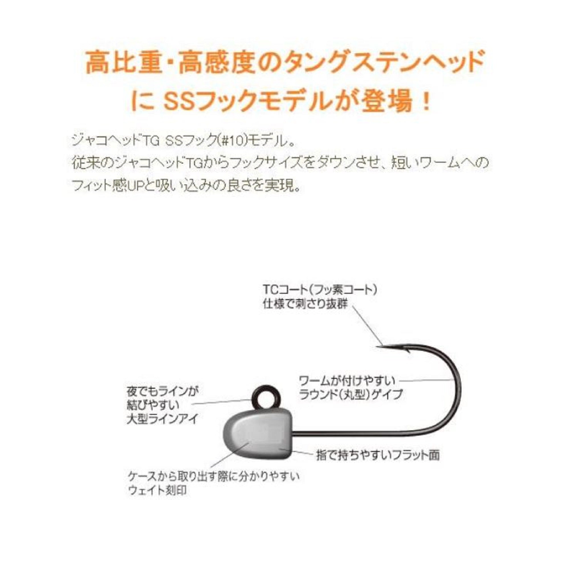 Sale Jungle Gym J313 Jig Head Tg Tungsten 1.5 grams Hook Size 10 (9341)