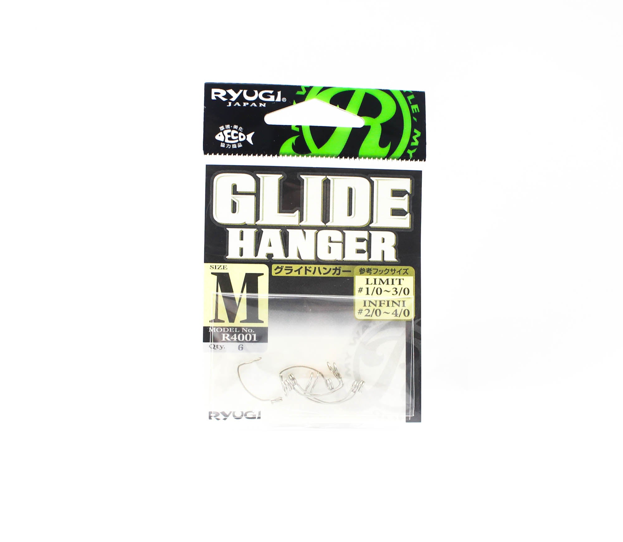Ryugi R4001 Glide Hanger Snap Size M Max Hook Size 3/0 (9655)