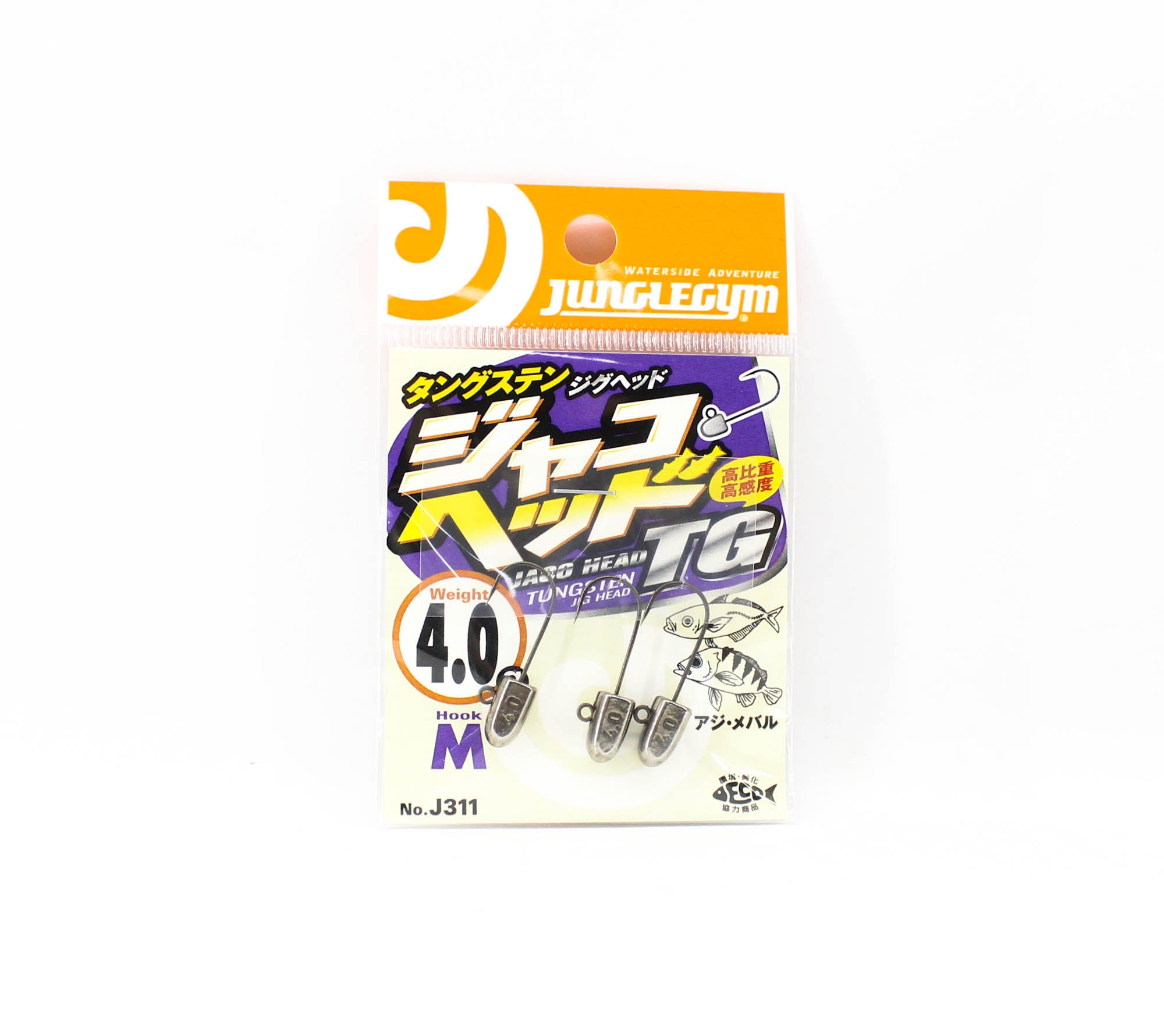 Jungle Gym J310 Jig Head Tg Tungsten Micro 4.0 grams Hook Size 6 (9891)