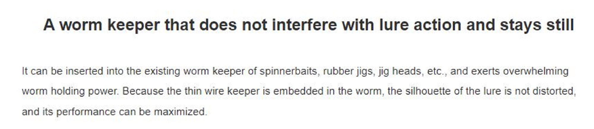 Ryugi Insert Keeper for Jighead Soft Lures Size M (9976)