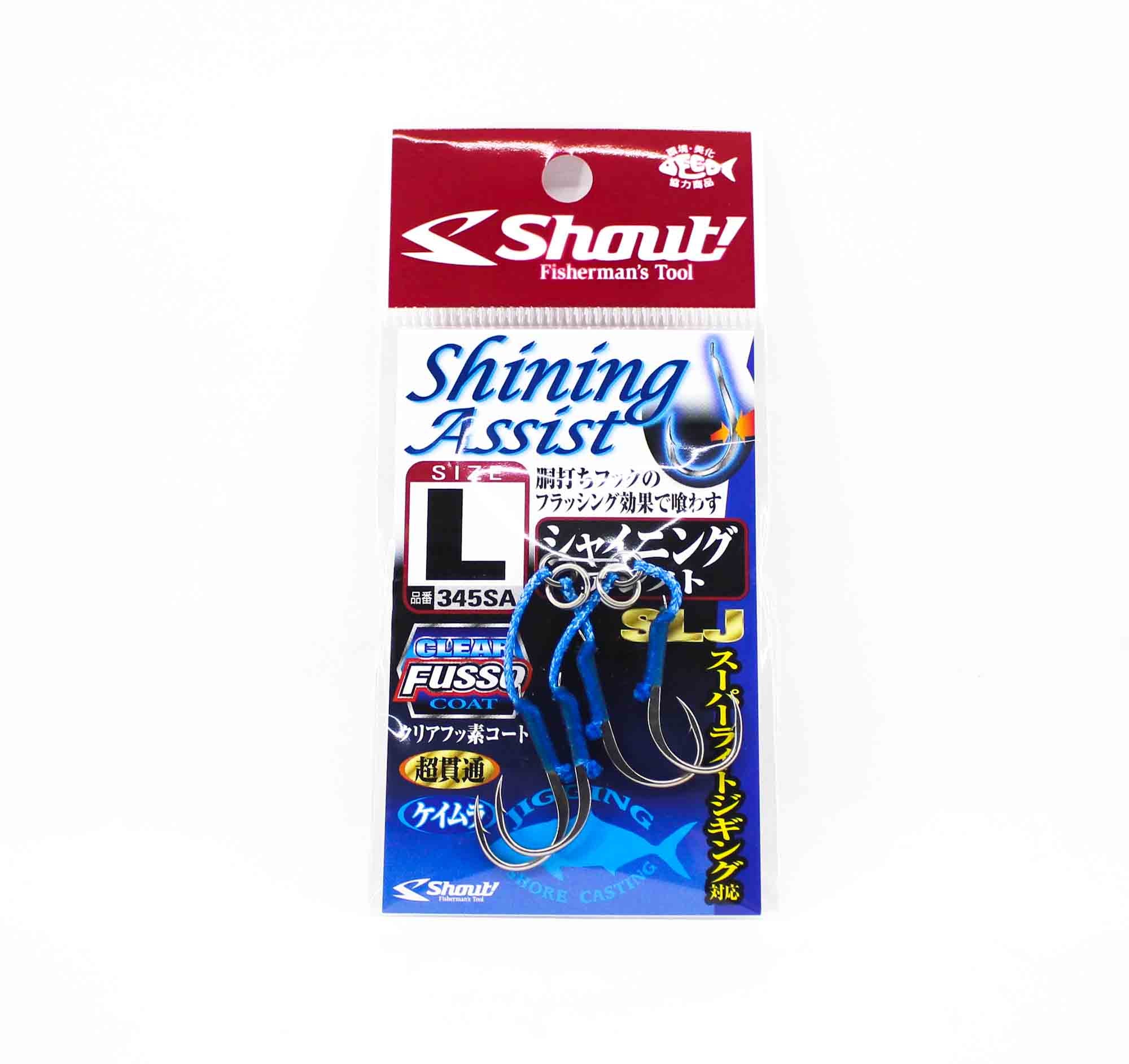 Shout 345-SA Shining Assist Jigging Single Hook Size L (5548)