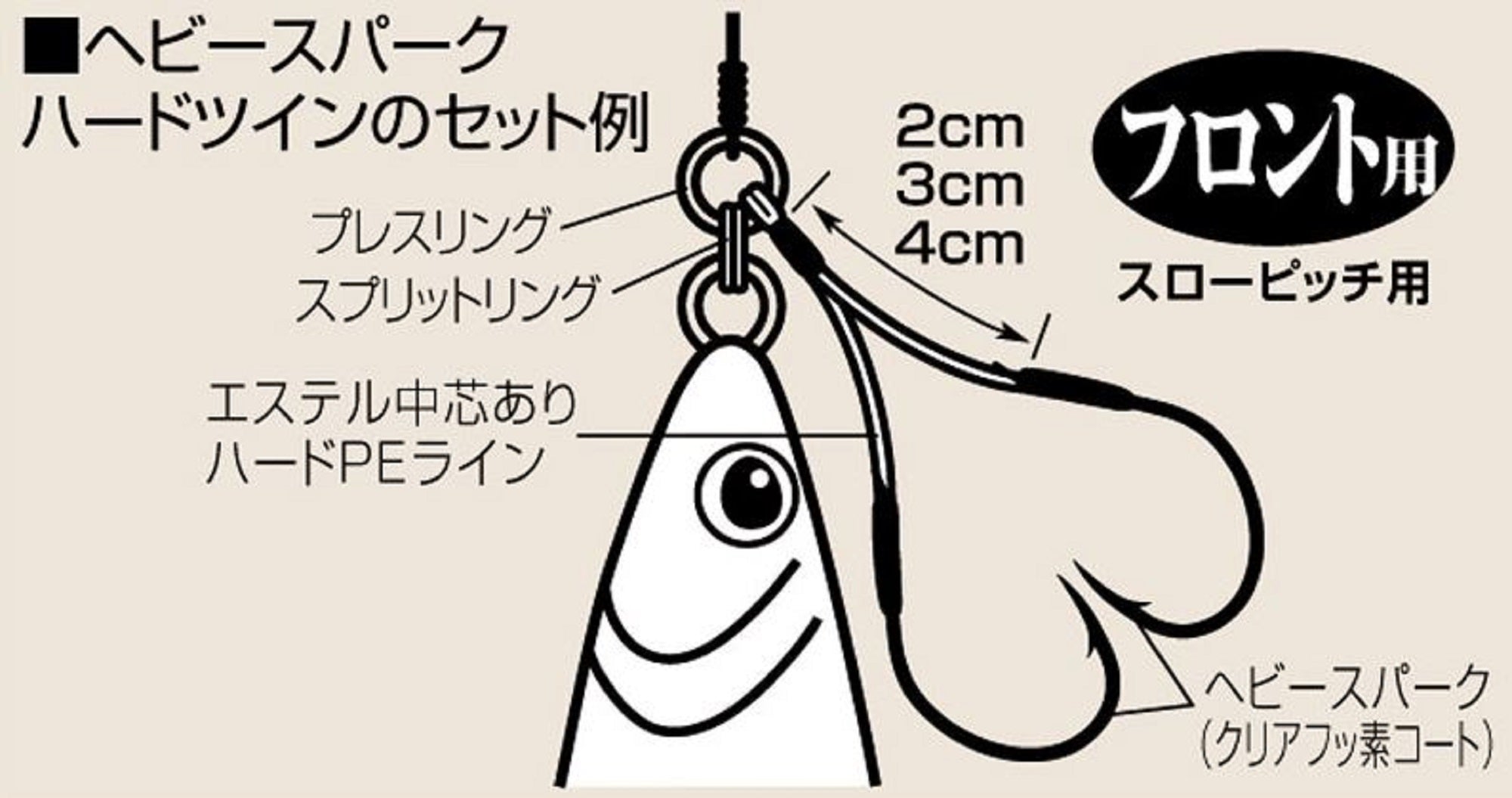 Shout 353-VD Heavy Spark Hard Twin Assist Hook 2cm Size 2/0 (6101)