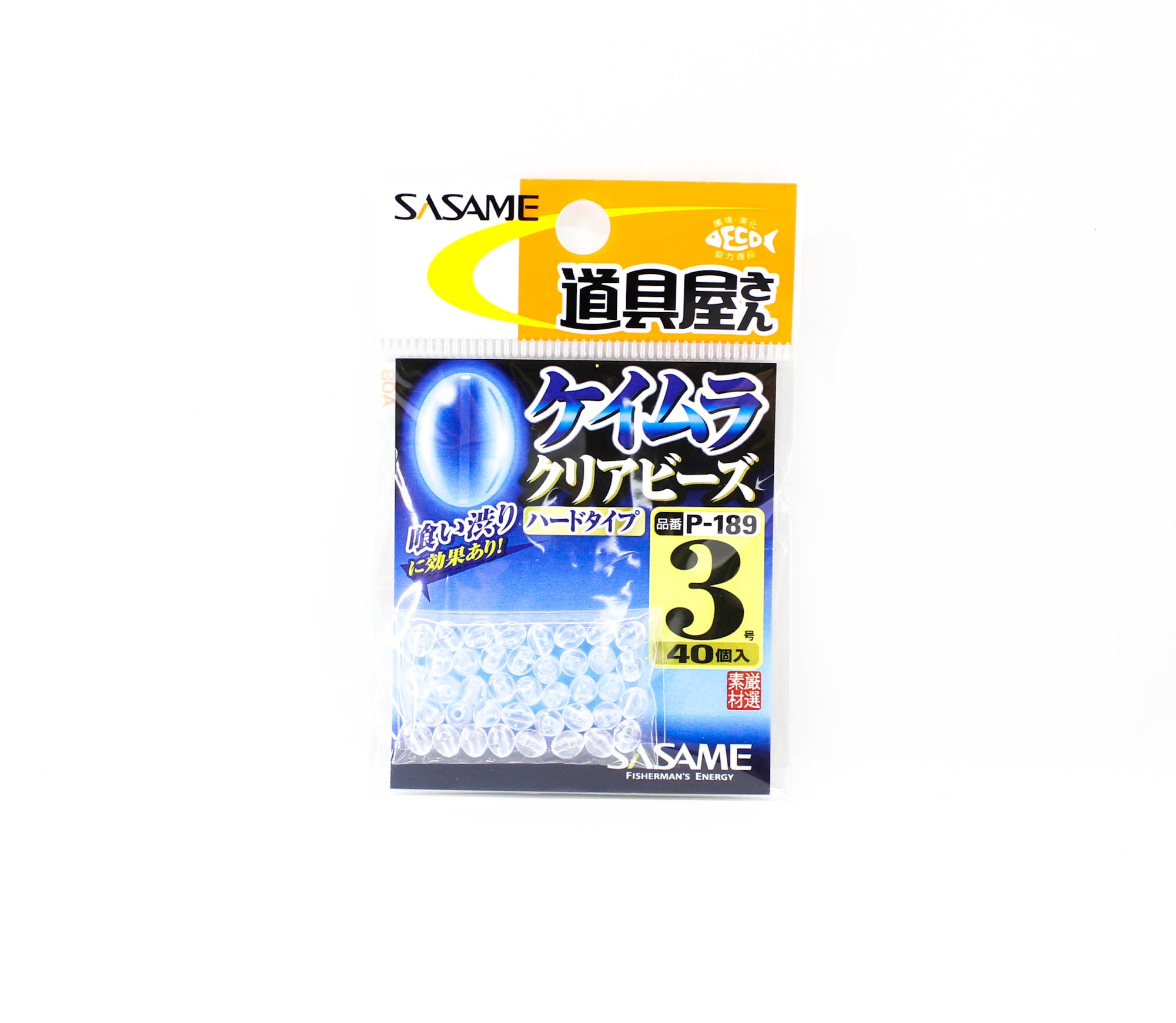 Sasame P-189 Keimura Clear Bead Crystal Size 3 40 Per Pack (7528)