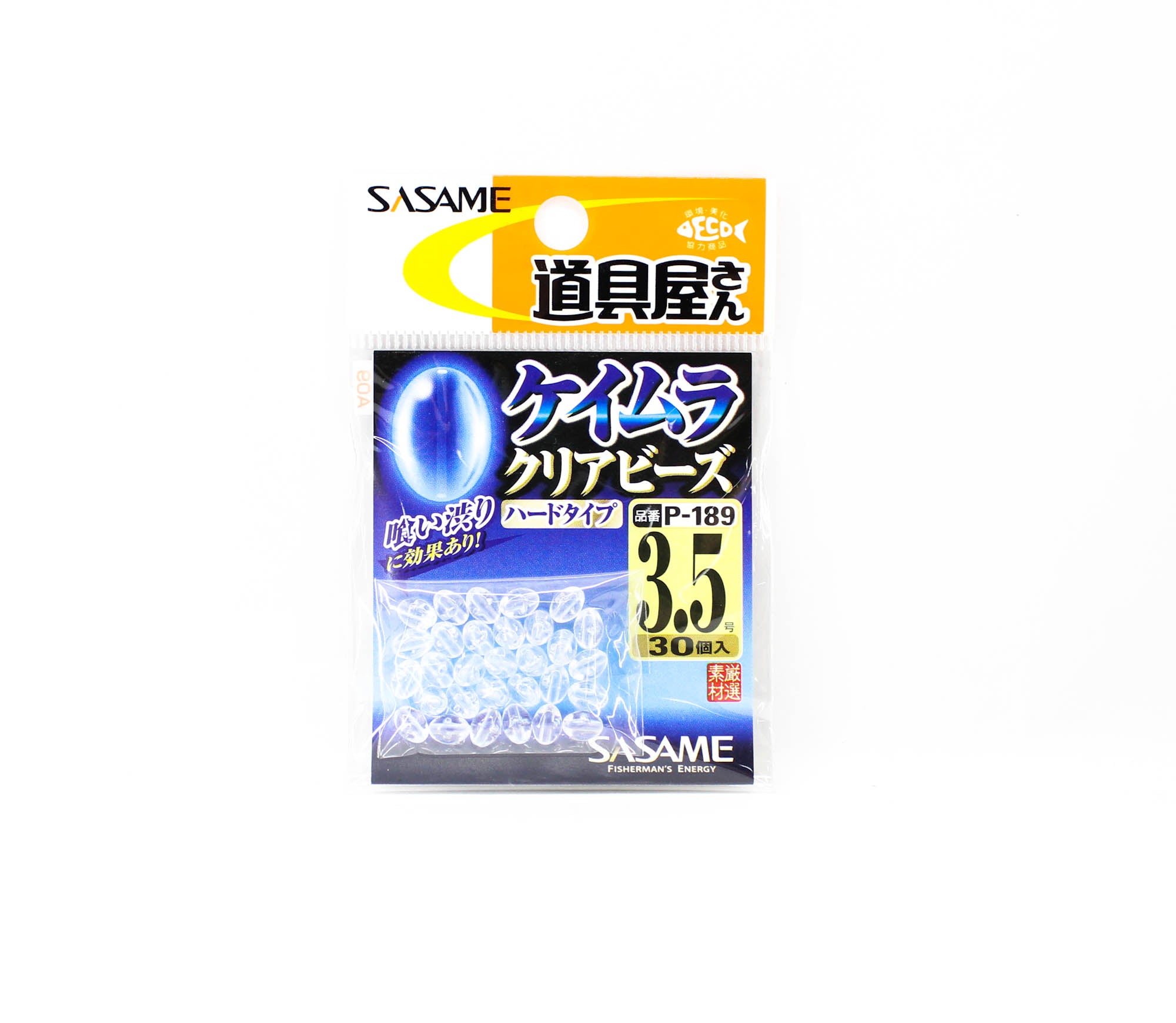 Sasame P-189 Keimura Clear Bead Crystal Size 3.5 30 Per Pack (7535)