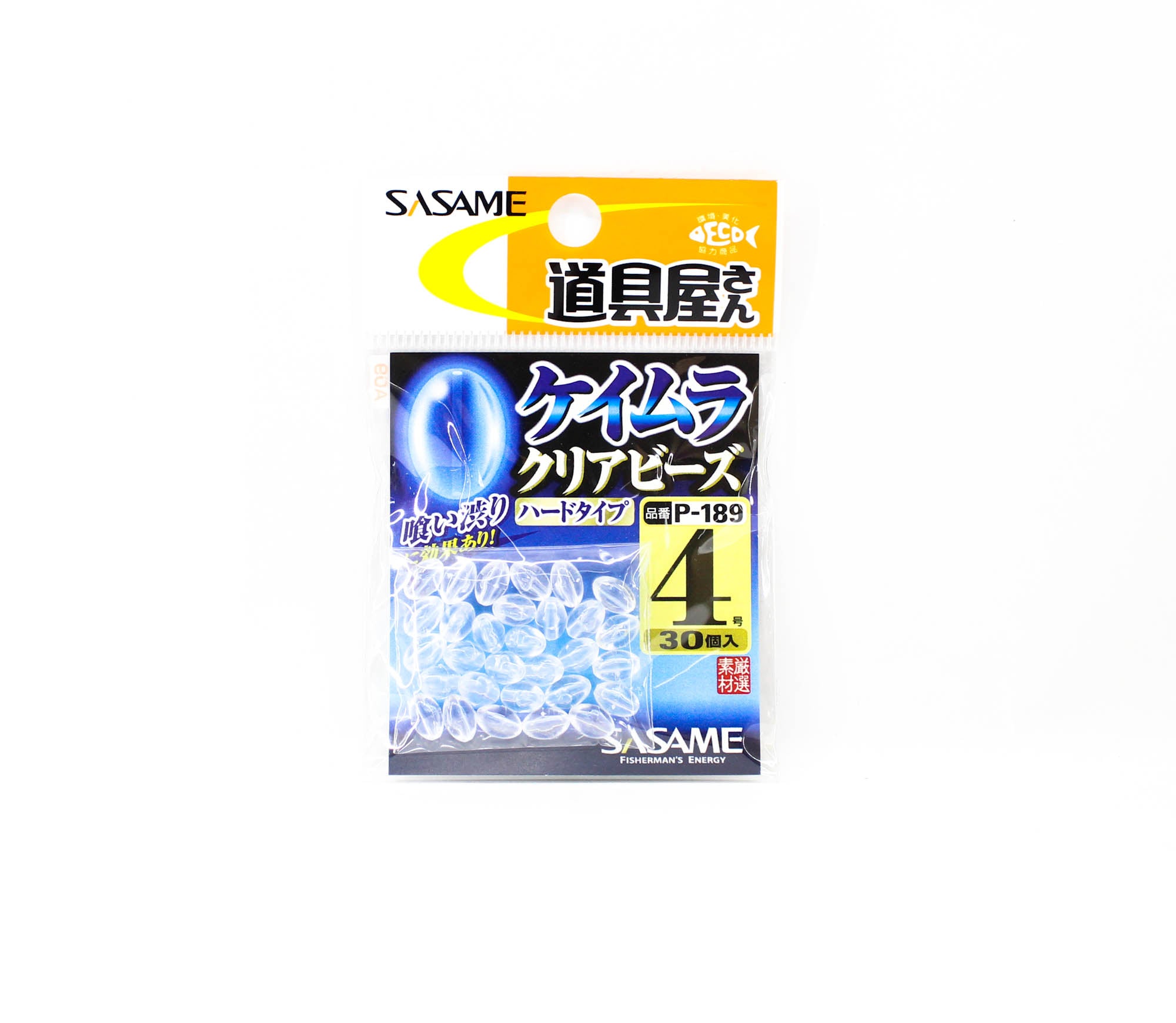 Sasame P-189 Keimura Clear Bead Crystal Size 4 30 Per Pack (7542)
