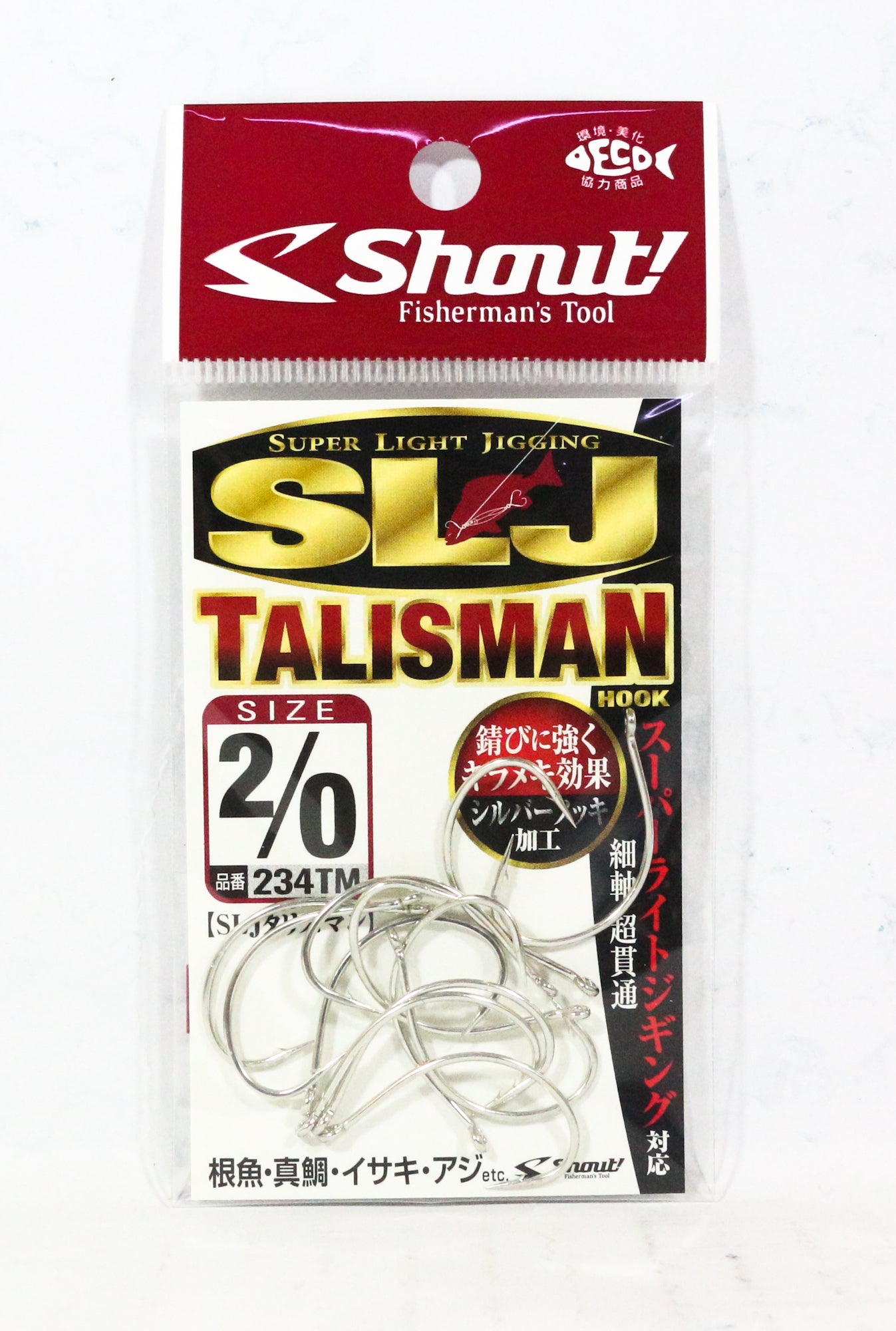 Shout 234-TM SLJ Talisman Super Light Jigging Hook Size 2/0 (2379)