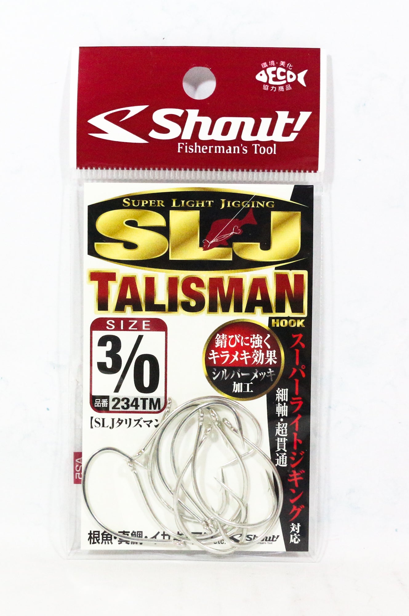 Shout 234-TM SLJ Talisman Super Light Jigging Hook Size 3/0 (2386)