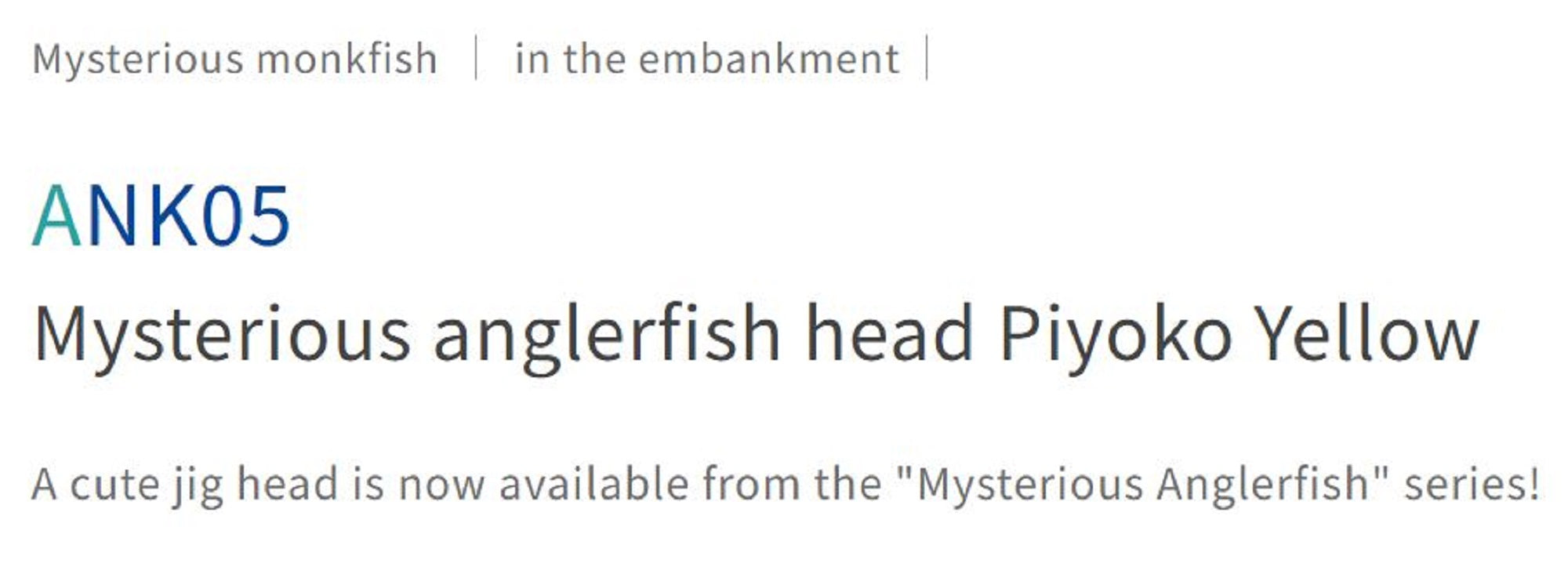 Sale Sasame ANK05 Nazono Anko Jig Head 2 grams Yellow (8401)