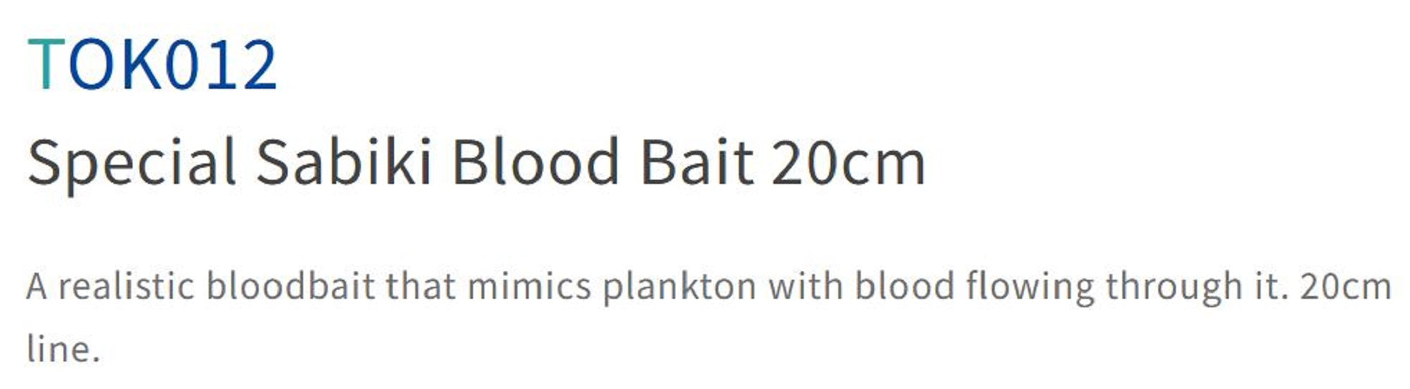 Sasame TOK-012 Bloodbait Sabiki 20cm Size 5 (9620)
