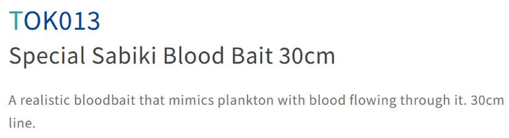Sasame TOK-013 Bloodbait Sabiki 30cm Size 2-1.5 (9637)