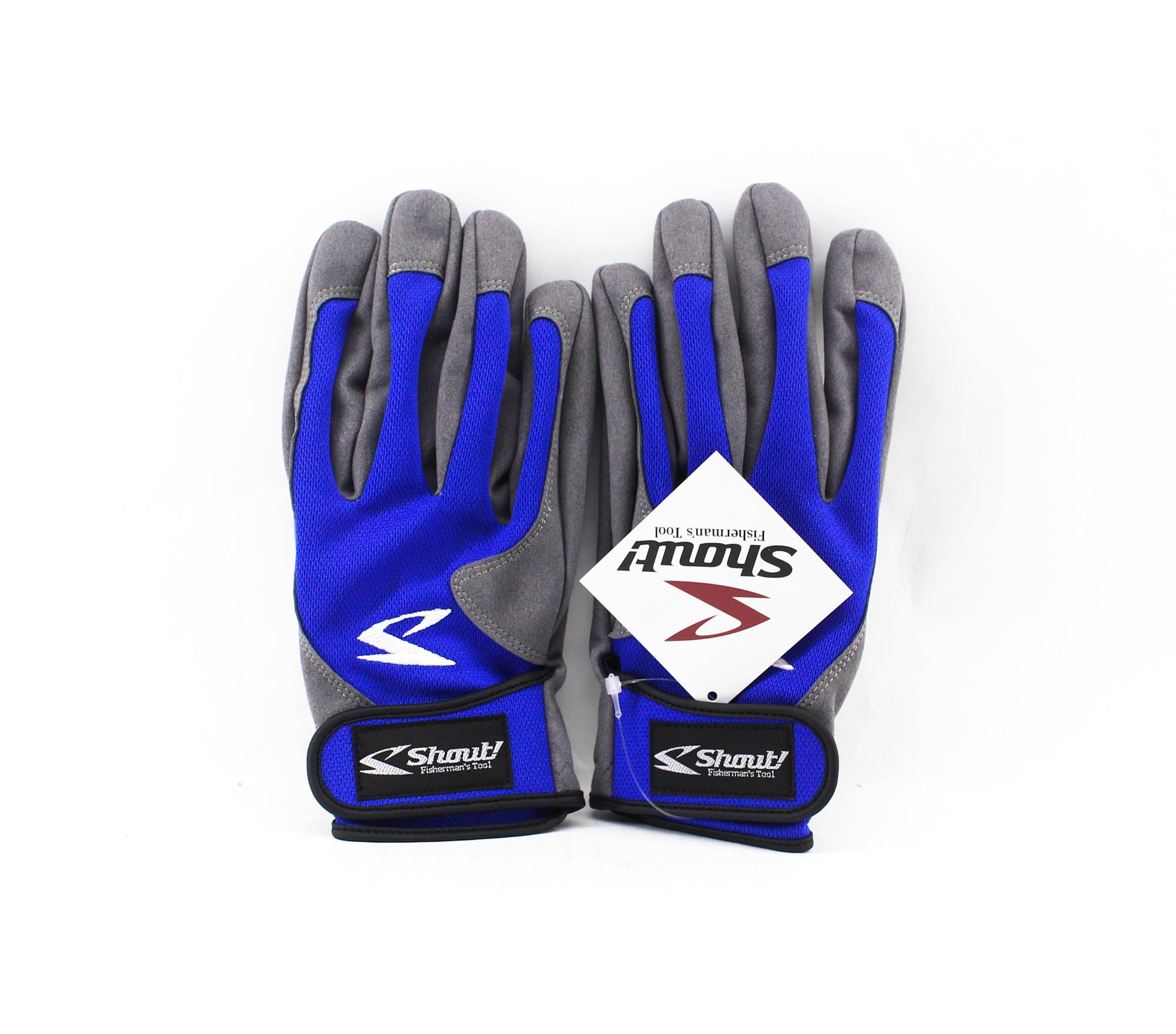 Shout 728-SG Short Mesh Glove Blue Size L (0752)