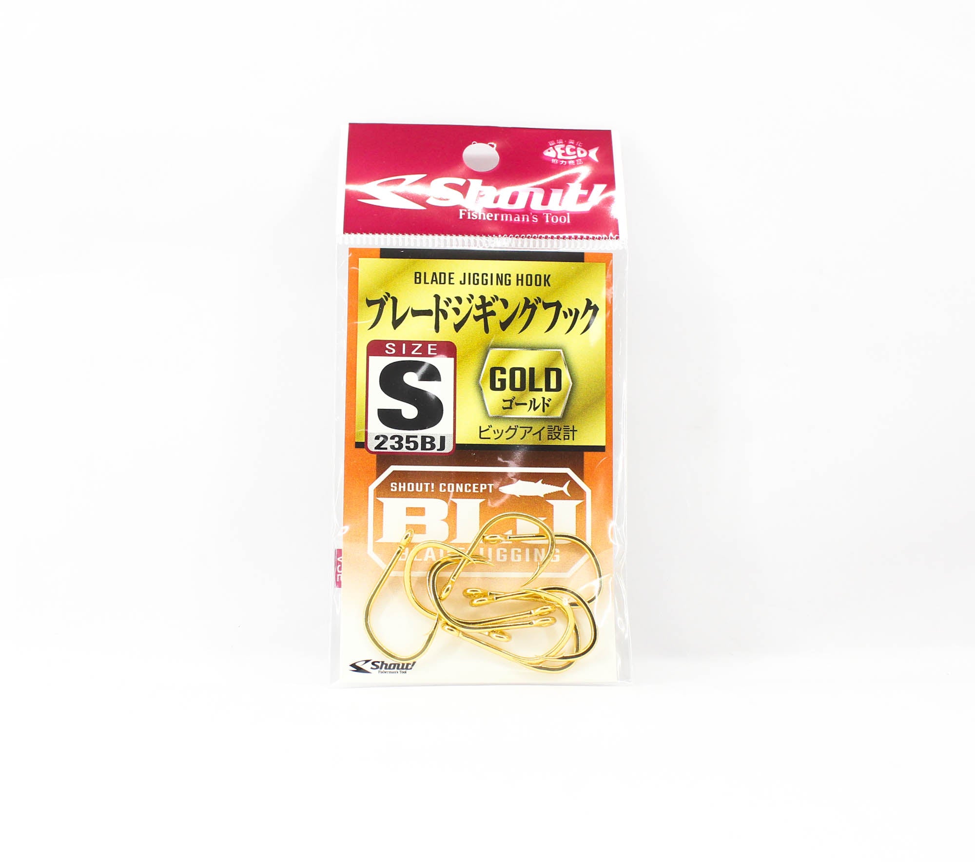 Shout 235BJ Blade Jigging Hooks Gold Size S (1) (1063)