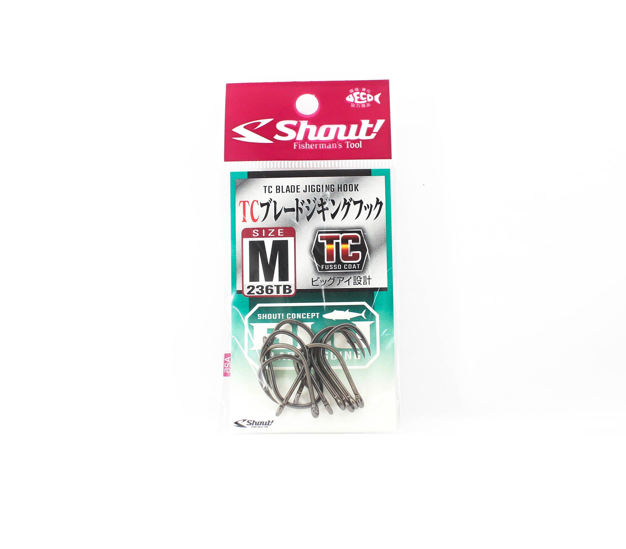 Shout 236TB TC Blade Jigging Hooks GS Size M (1/0) (1100)