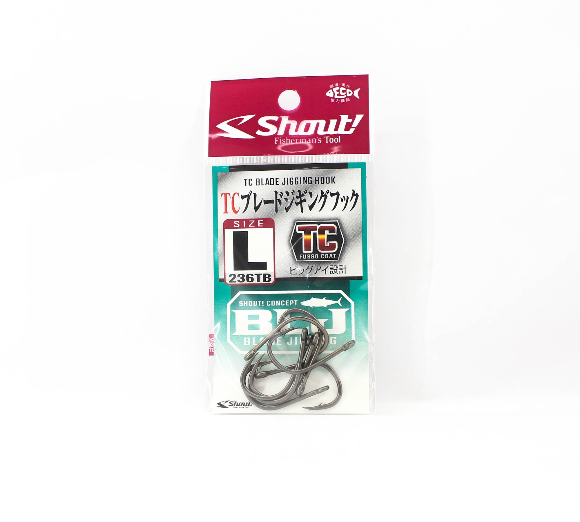 Shout 236TB TC Blade Jigging Hooks GS Size L (2/0) (1117)