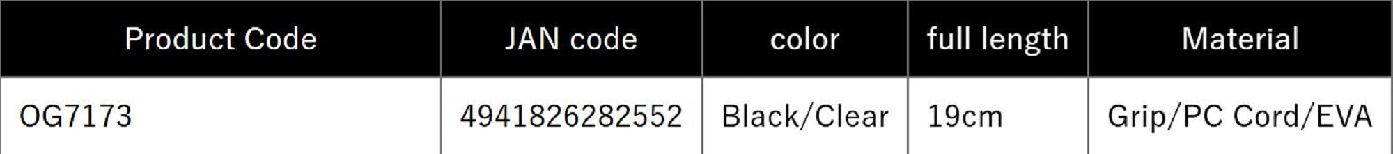 Prox OG7173 Cap Keeper 19 cm Black Clear (2552)