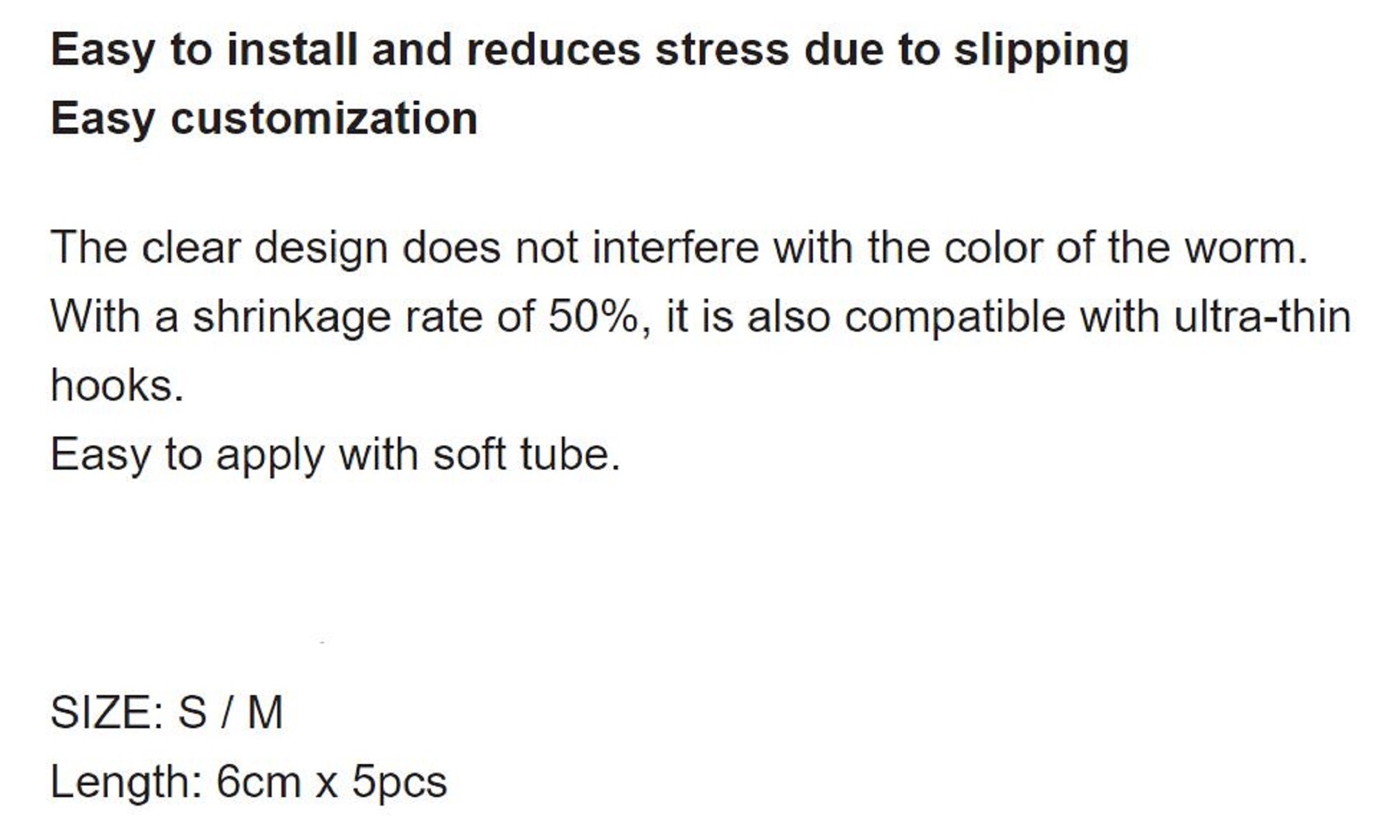 Harimitsu Magbite MBA11 Worm Keeper Heat Shrinkable Size S (5624)