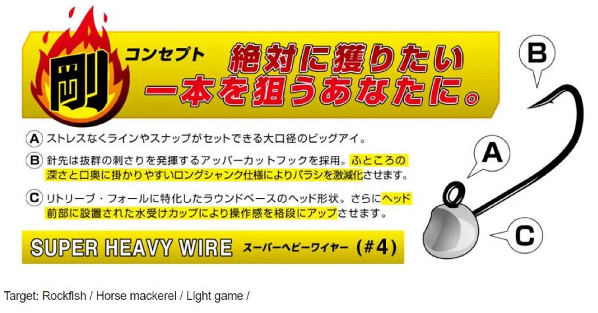 Harimitsu Magbite MB01G Jighead Uppercut 1.3 grams size 4 (9288)