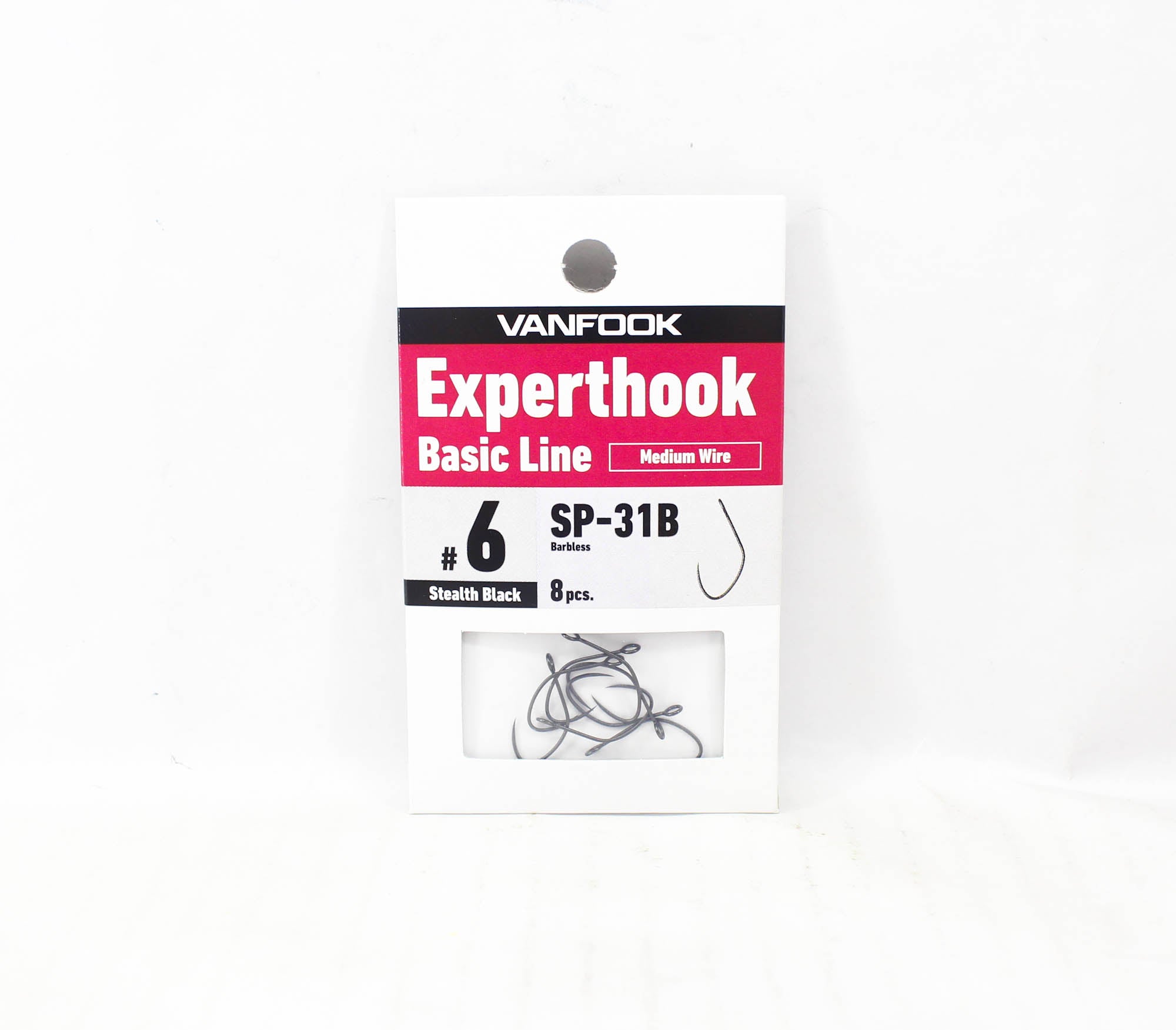 Vanfook SP-31B Spoon Expert Medium Hook Size 6, 8/pack Black (5514)