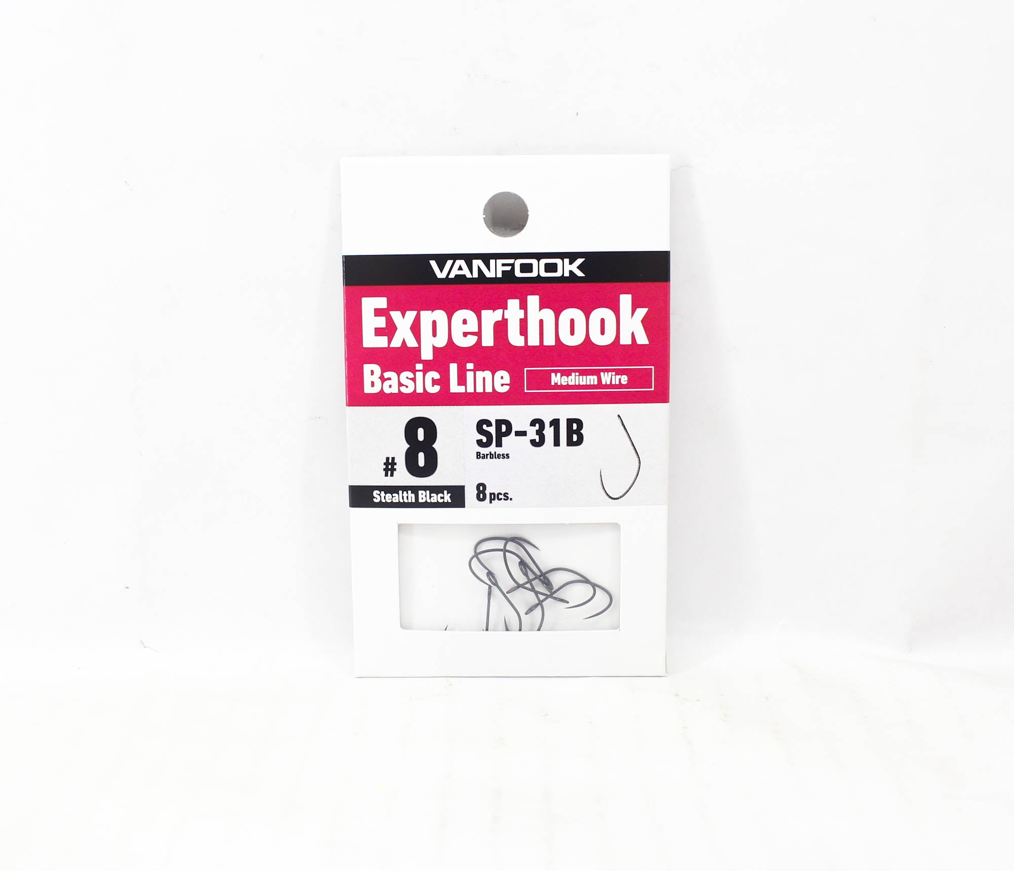 Vanfook SP-31B Spoon Expert Medium Hook Size 8, 8/pack Black (5521)