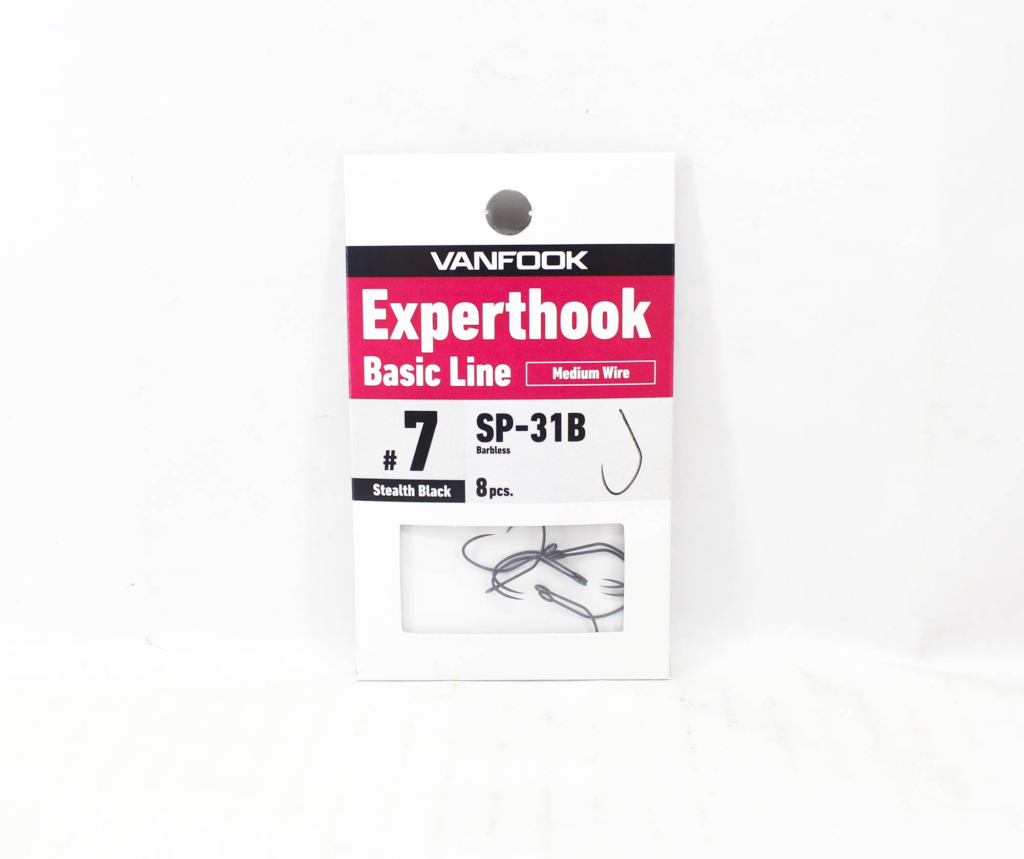 Vanfook SP-31B Spoon Expert Medium Hook Size 7, 8/pack Black (7006)