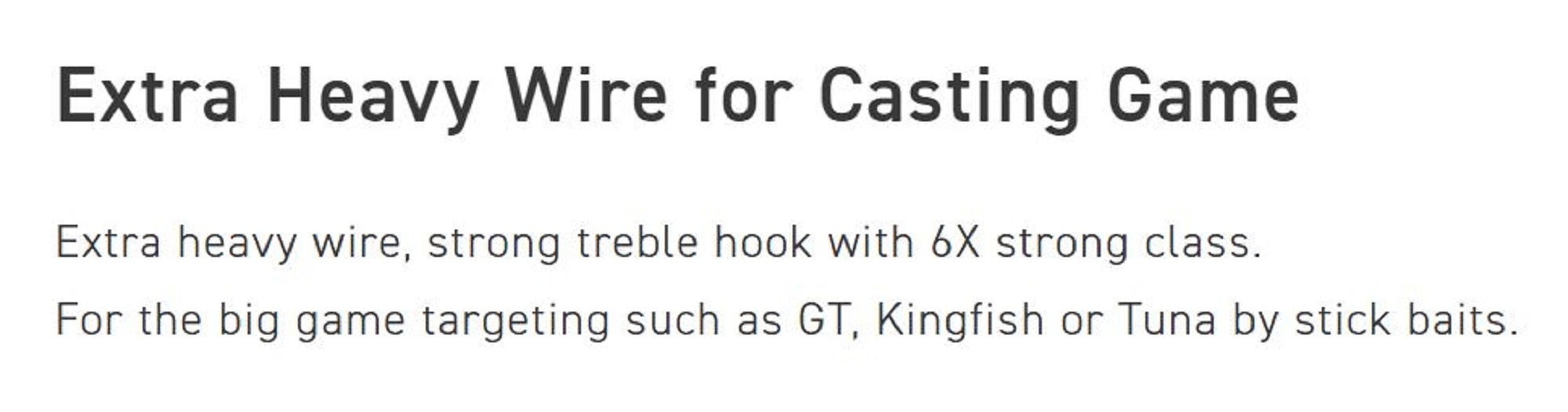 Vanfook Treble Hooks CT-80 Takumi Size 5/0 (0211)