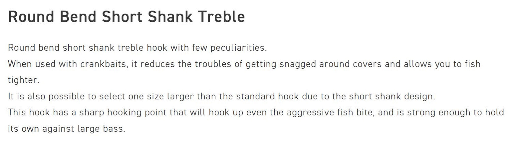 Vanfook DT-44B Treble Hook Short Shank Size 8 (1621)