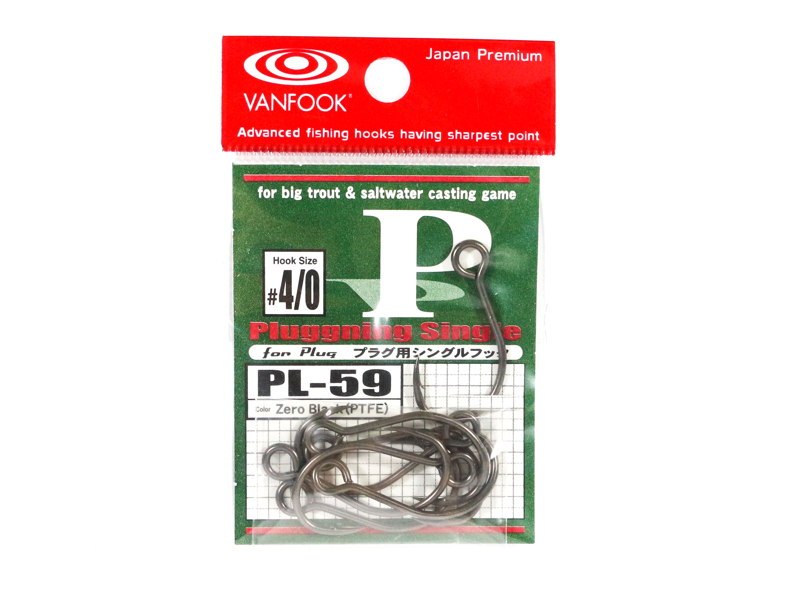 Vanfook PL-59 Single Hook Size 4/0 (2789)