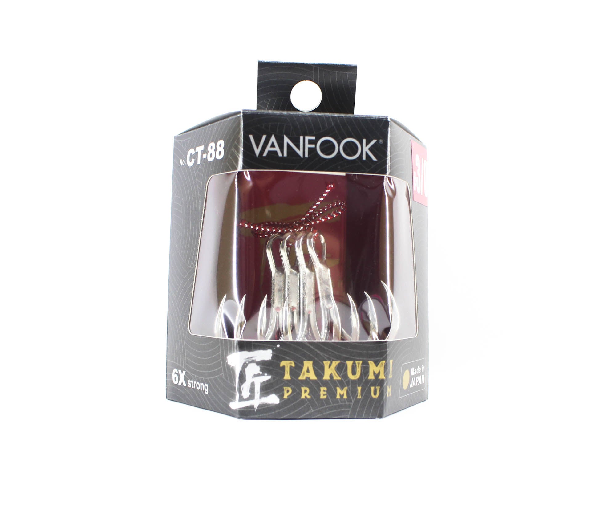 Vanfook Treble Hooks GT Takumi Premium Size 3/0 (7463)