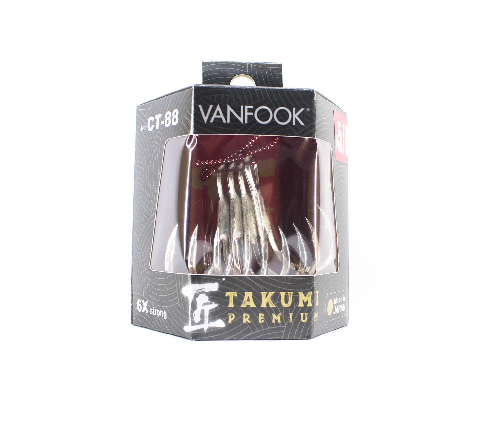 Vanfook Treble Hooks GT Takumi Premium Size 5/0 (7487)