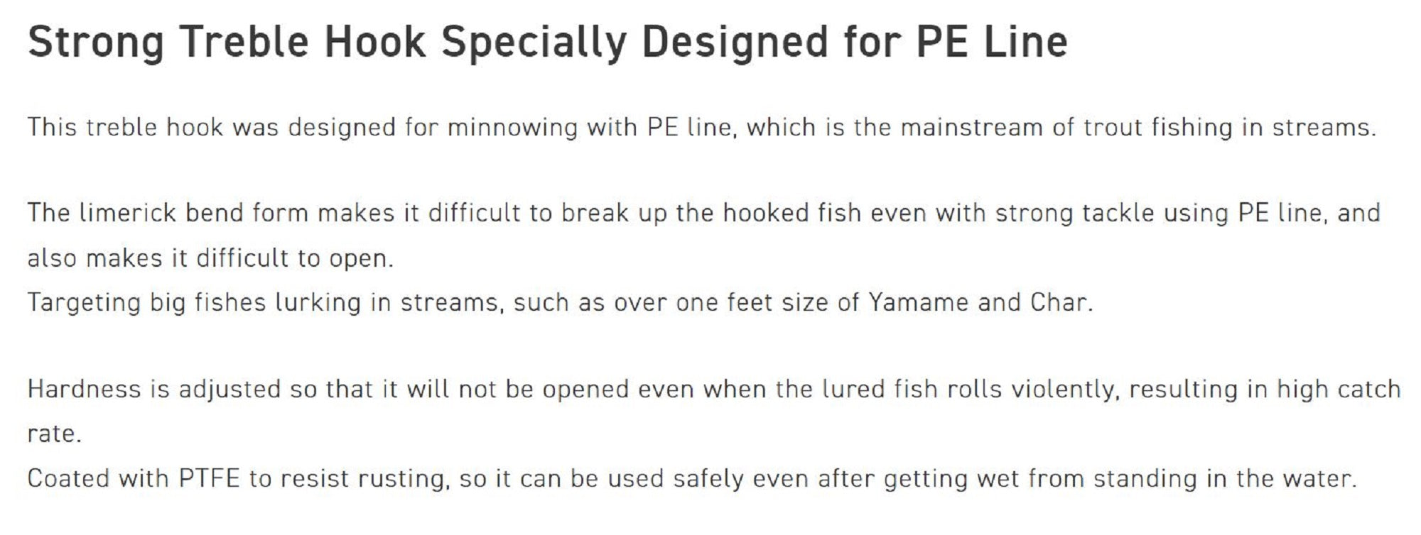 Vanfook DT-48F Treble Hook Stream Medium Heavy Size 12 (8644)